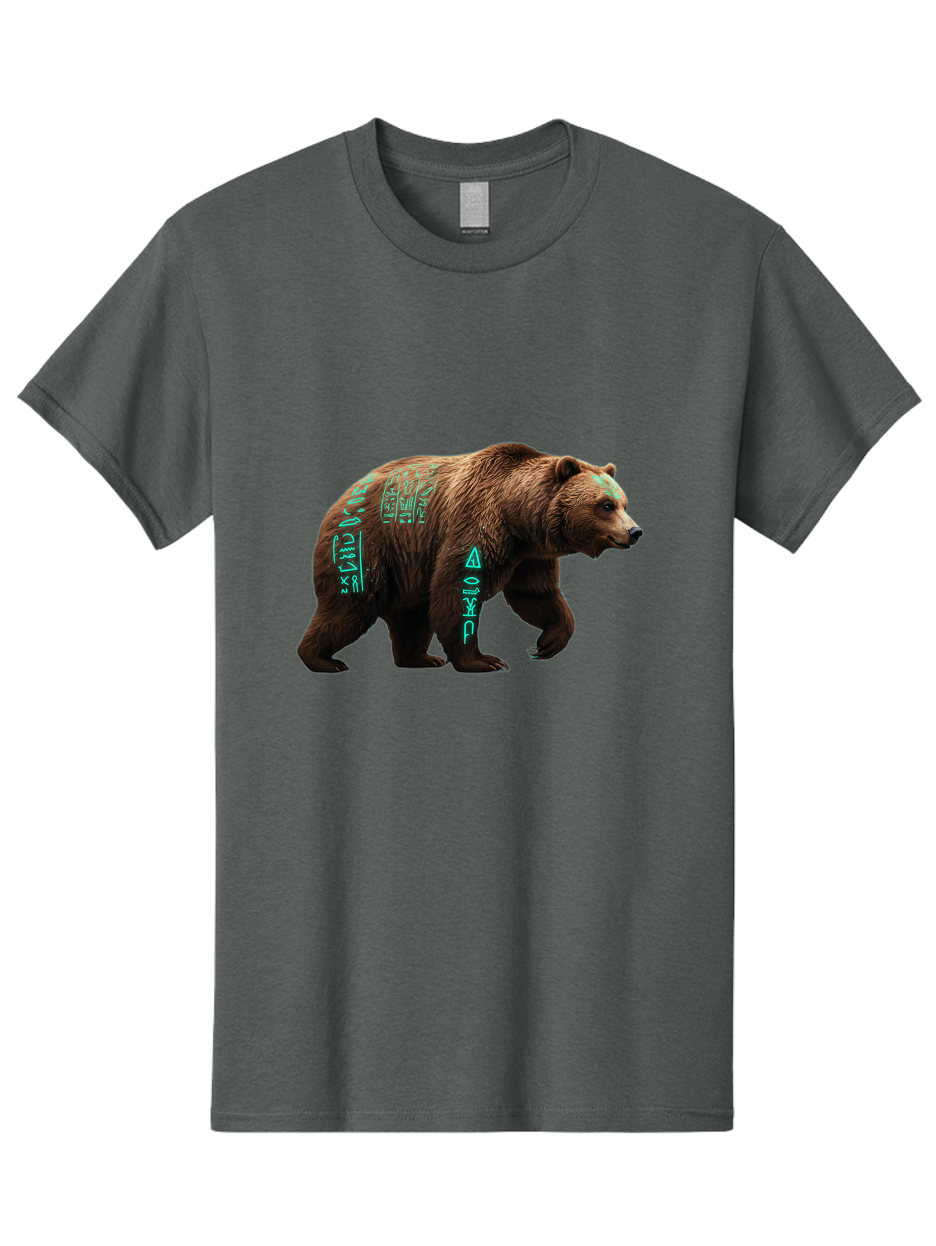 Bear-With-Hieroglyphics Men'S Graphic Tee, 100% Cotton, Comfortable Casual Summer Wear, Machine Washable, Vintage Camera, Old Camera, Antique Camera, Black Camera, Classic Photography, Photography Equipment, Nostalgic Device, Film Camera, Bae877