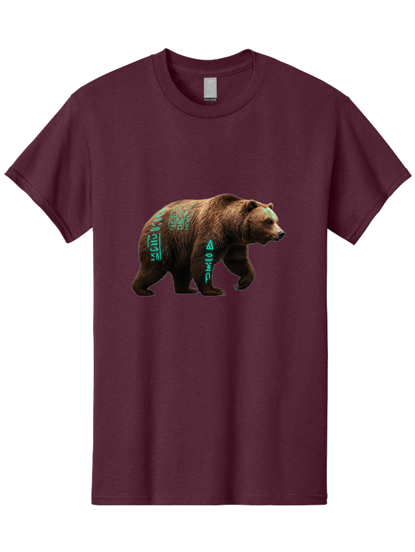 Bear-With-Hieroglyphics Men'S Graphic Tee, 100% Cotton, Comfortable Casual Summer Wear, Machine Washable, Vintage Camera, Old Camera, Antique Camera, Black Camera, Classic Photography, Photography Equipment, Nostalgic Device, Film Camera, Bae877