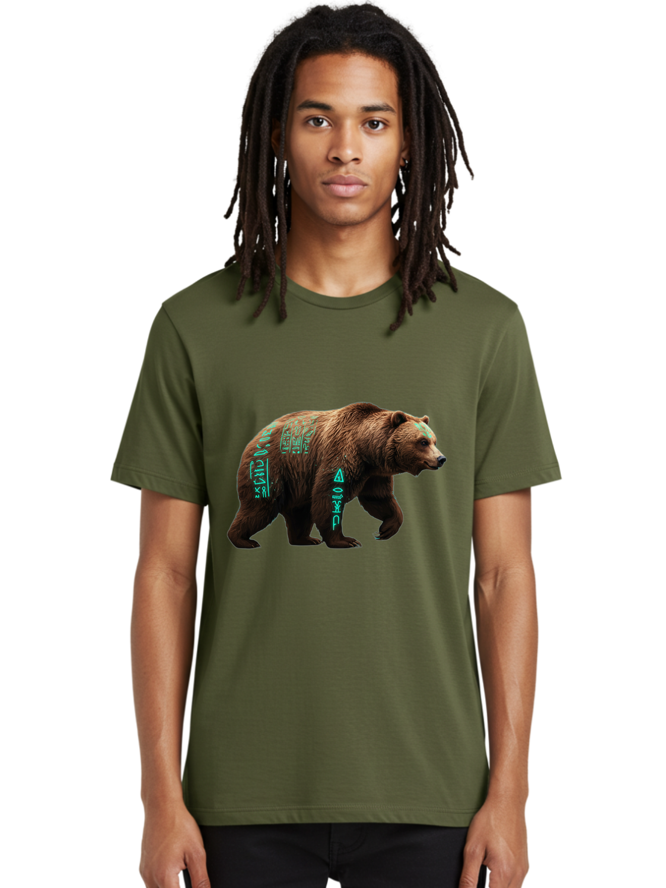 Bear-With-Hieroglyphics Men'S Graphic Tee, 100% Cotton, Comfortable Casual Summer Wear, Machine Washable, Vintage Camera, Old Camera, Antique Camera, Black Camera, Classic Photography, Photography Equipment, Nostalgic Device, Film Camera, Bae877