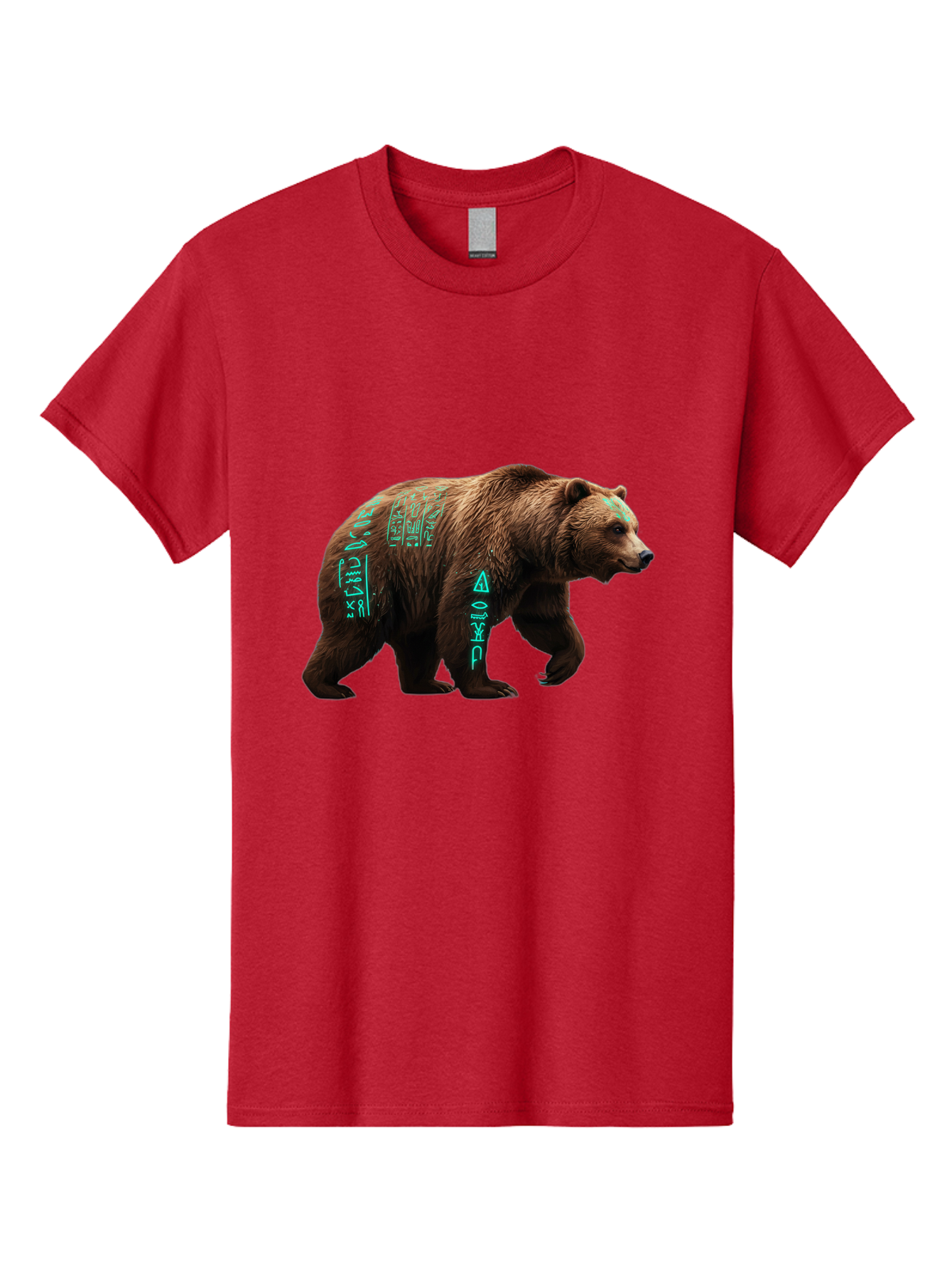 Bear-With-Hieroglyphics Men'S Graphic Tee, 100% Cotton, Comfortable Casual Summer Wear, Machine Washable, Vintage Camera, Old Camera, Antique Camera, Black Camera, Classic Photography, Photography Equipment, Nostalgic Device, Film Camera, Bae877
