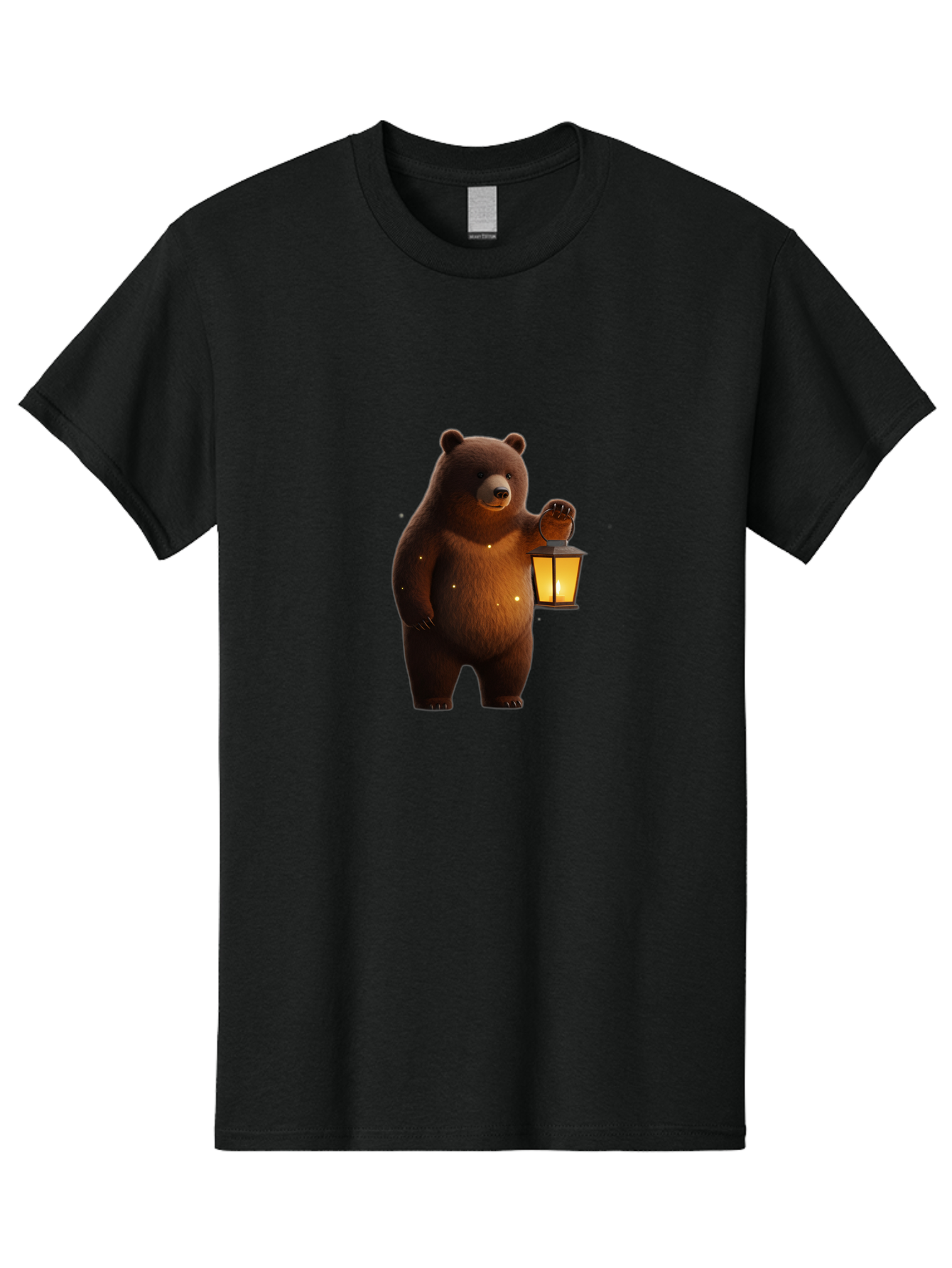Bear-With-Lantern Men'S Graphic Tee, 100% Cotton, Comfortable Casual Summer Wear, Machine Washable, Vintage Camera, Old Camera, Antique Camera, Black Camera, Classic Photography, Photography Equipment, Nostalgic Device, Film Camera, Camera Art Bae882