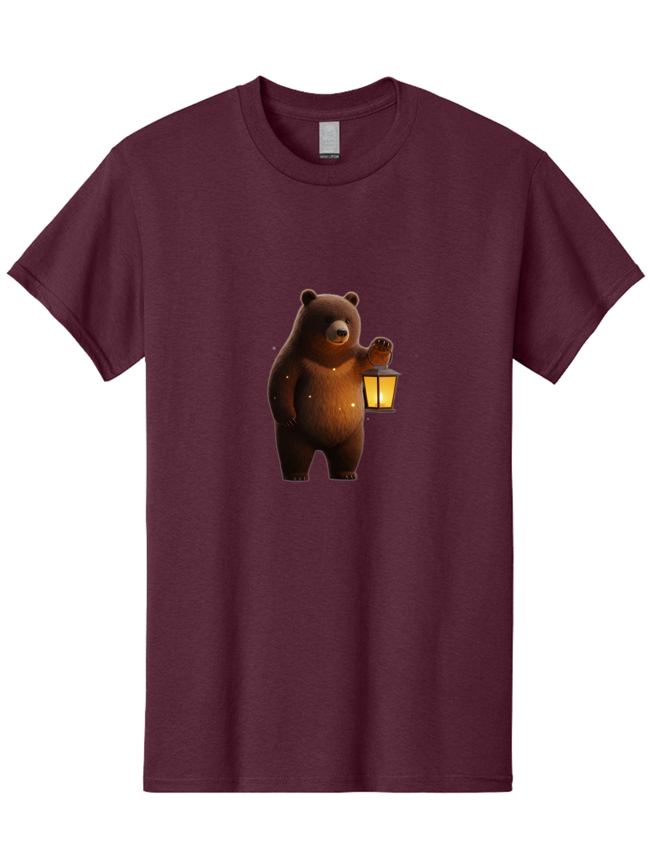 Bear-With-Lantern Men'S Graphic Tee, 100% Cotton, Comfortable Casual Summer Wear, Machine Washable, Vintage Camera, Old Camera, Antique Camera, Black Camera, Classic Photography, Photography Equipment, Nostalgic Device, Film Camera, Camera Art Bae882