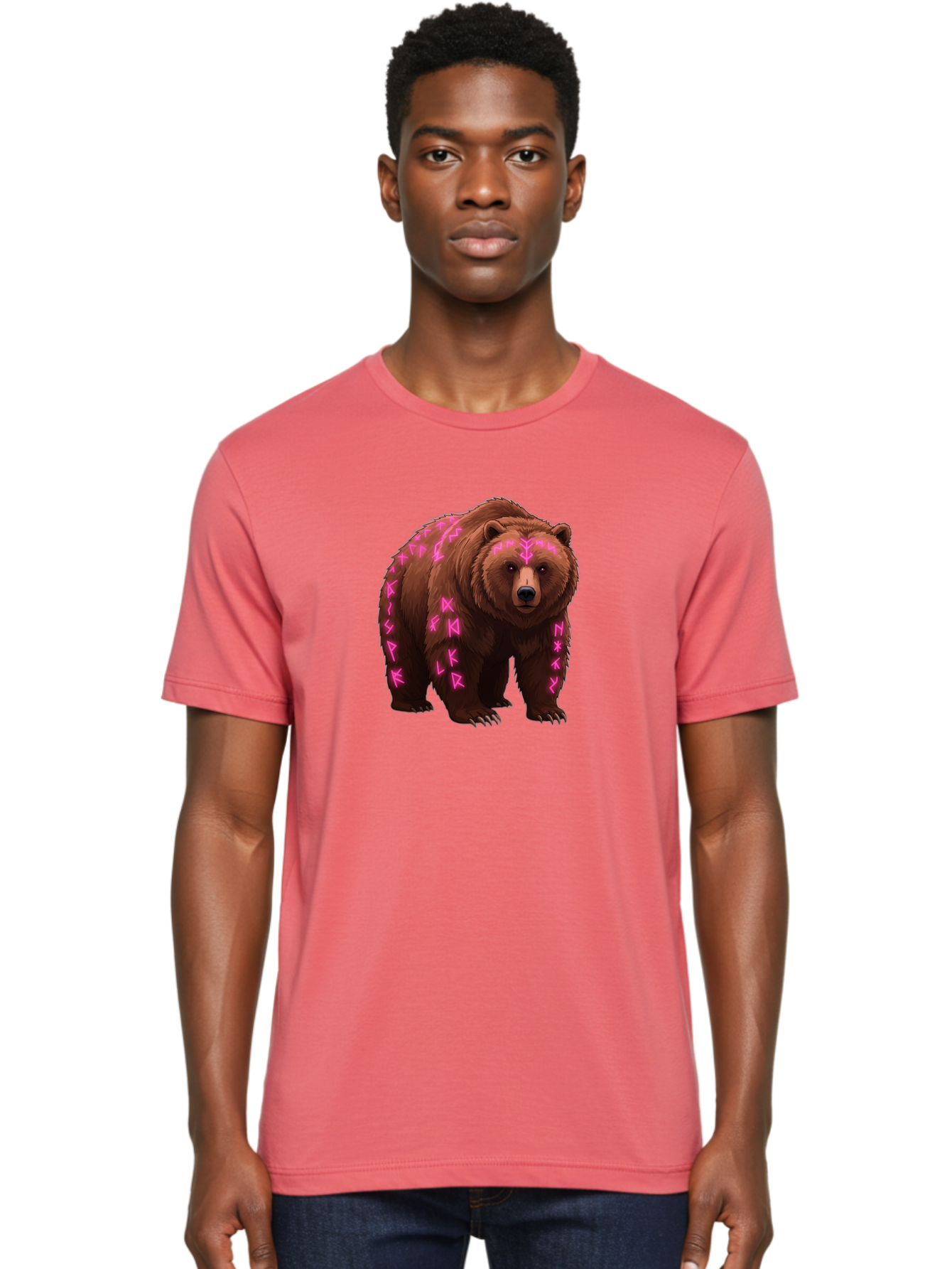 Bear-With-Pink-Symbols Men'S Graphic Tee, 100% Cotton, Comfortable Casual Summer Wear, Machine Washable, Vintage Camera, Old Camera, Antique Camera, Black Camera, Classic Photography, Photography Equipment, Nostalgic Device, Film Camera, Camera Art Bae883
