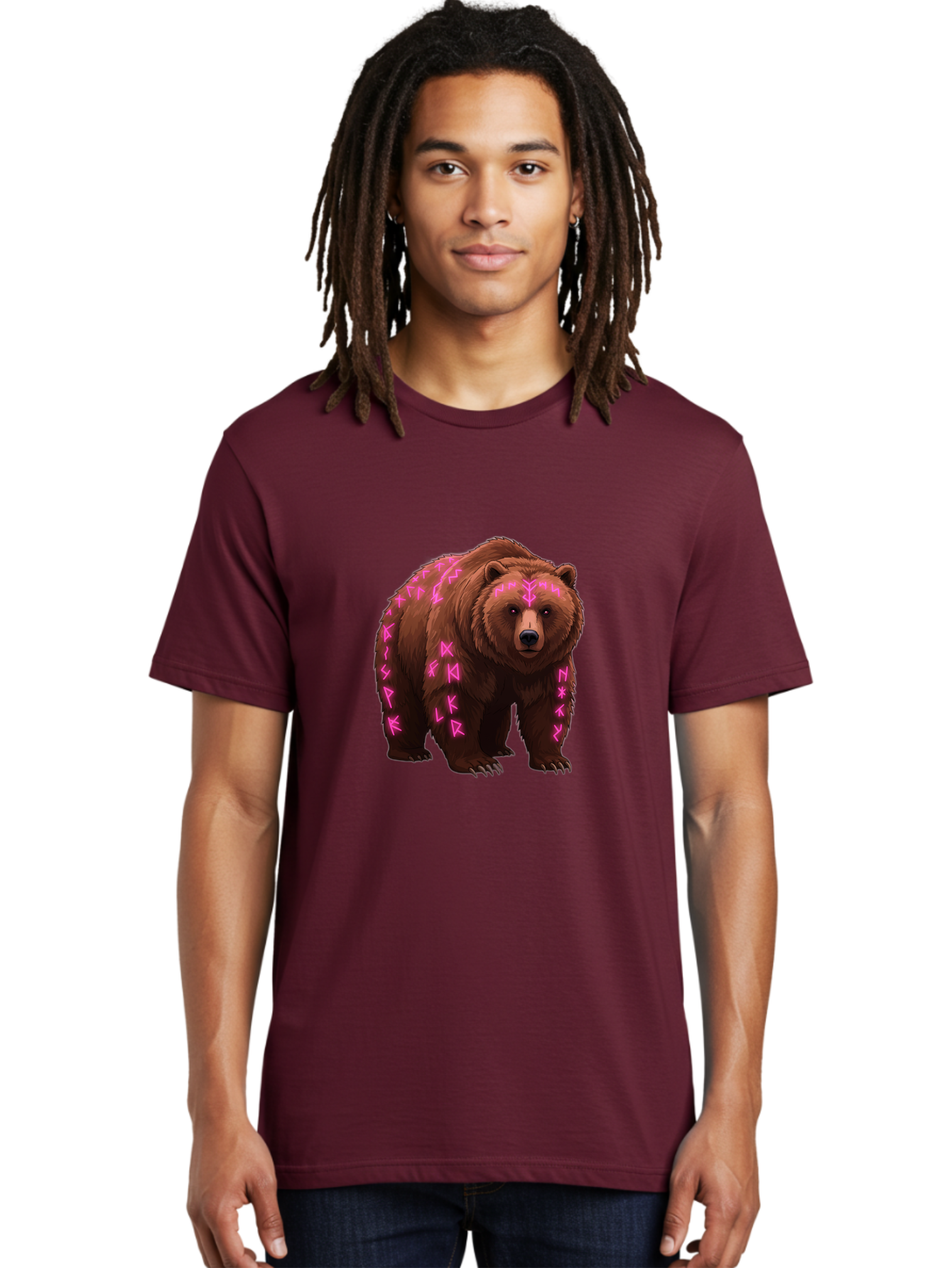 Bear-With-Pink-Symbols Men'S Graphic Tee, 100% Cotton, Comfortable Casual Summer Wear, Machine Washable, Vintage Camera, Old Camera, Antique Camera, Black Camera, Classic Photography, Photography Equipment, Nostalgic Device, Film Camera, Camera Art Bae883