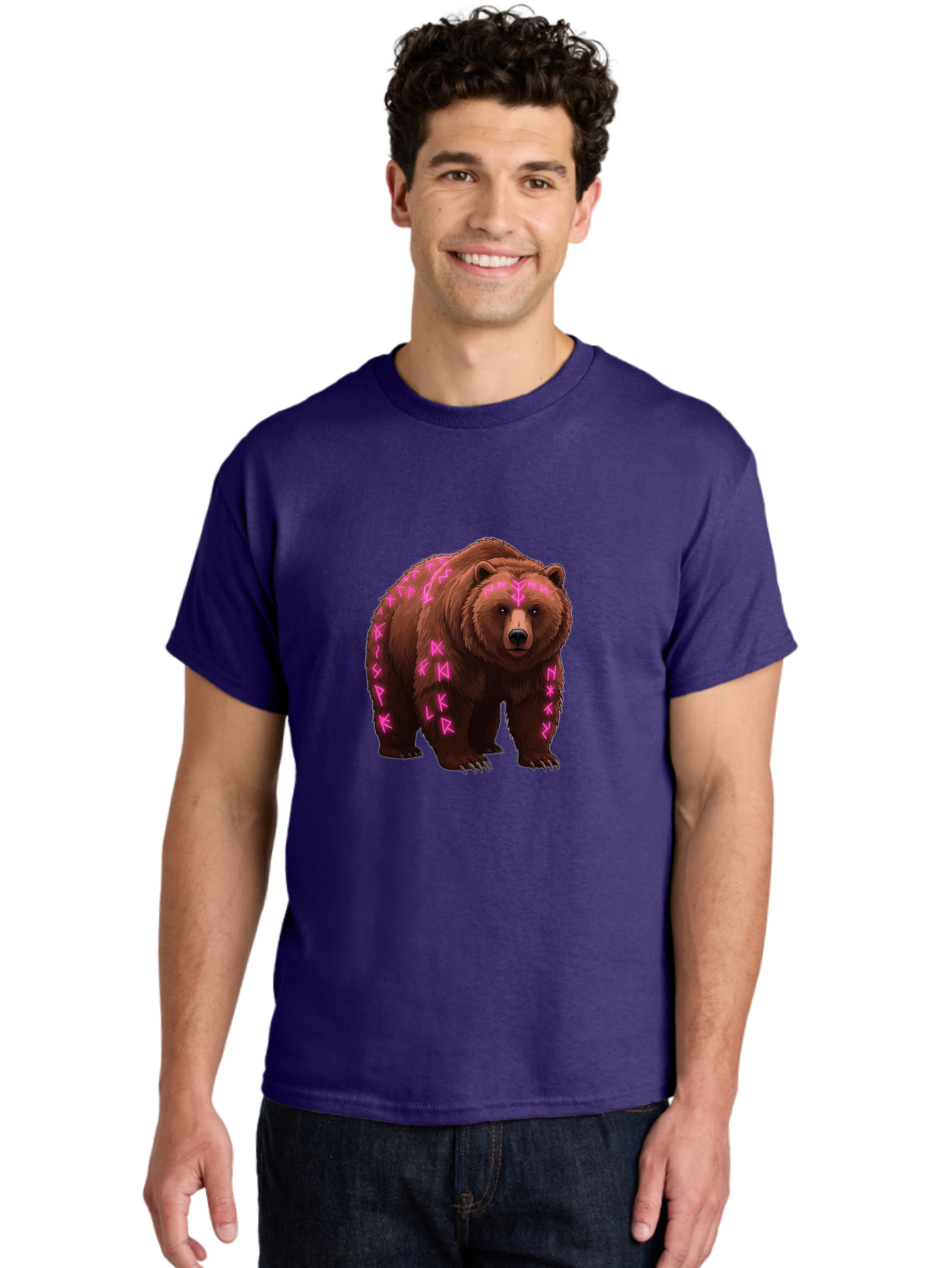 Bear-With-Pink-Symbols Men'S Graphic Tee, 100% Cotton, Comfortable Casual Summer Wear, Machine Washable, Vintage Camera, Old Camera, Antique Camera, Black Camera, Classic Photography, Photography Equipment, Nostalgic Device, Film Camera, Camera Art Bae883