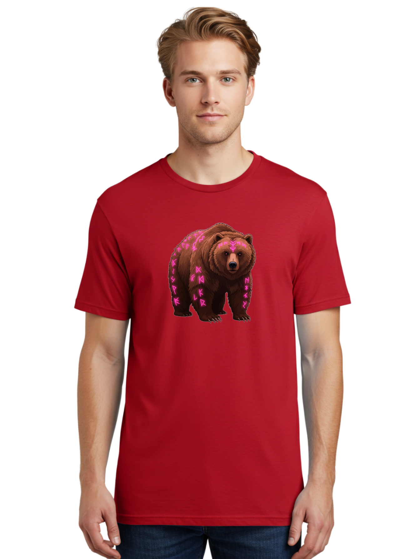 Bear-With-Pink-Symbols Men'S Graphic Tee, 100% Cotton, Comfortable Casual Summer Wear, Machine Washable, Vintage Camera, Old Camera, Antique Camera, Black Camera, Classic Photography, Photography Equipment, Nostalgic Device, Film Camera, Camera Art Bae883