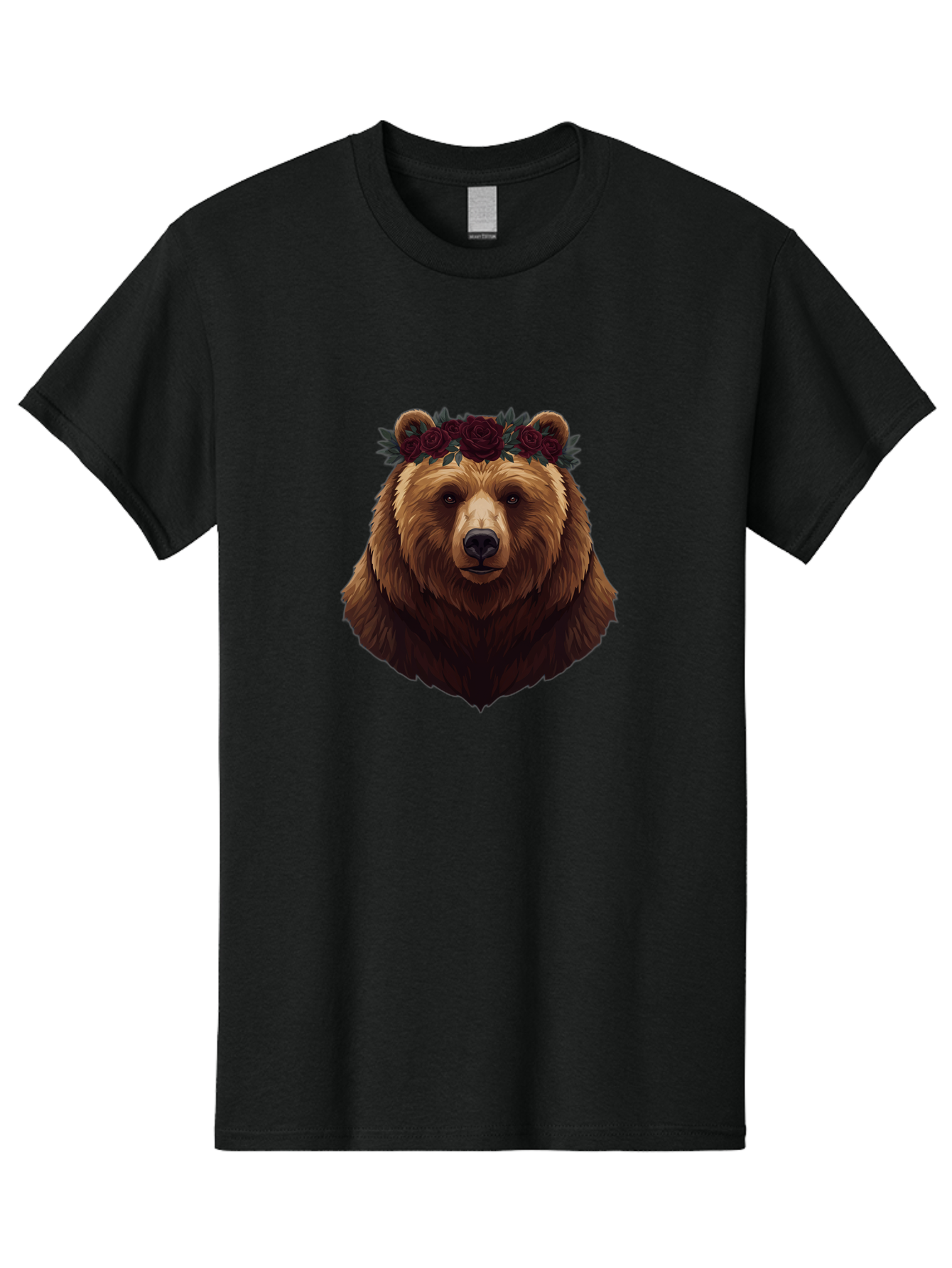 Bear-With-Roses Men'S Graphic Tee, 100% Cotton, Comfortable Casual Summer Wear, Machine Washable, Vintage Camera, Old Camera, Antique Camera, Black Camera, Classic Photography, Photography Equipment, Nostalgic Device, Film Camera, Camera Art Bae884