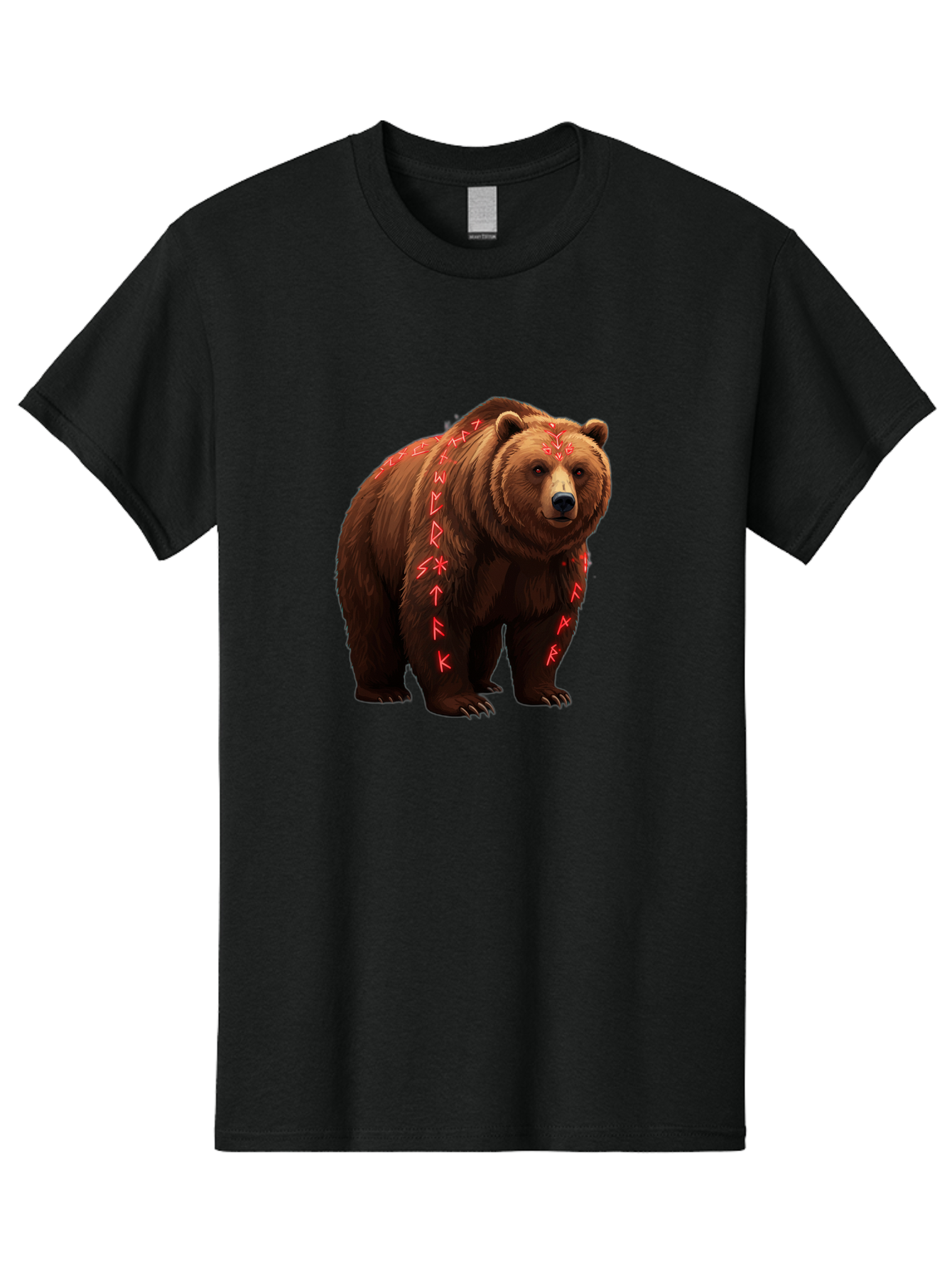 Bear-With-Runic-Symbols Men'S Graphic Tee, 100% Cotton, Comfortable Casual Summer Wear, Machine Washable, Vintage Camera, Old Camera, Antique Camera, Black Camera, Classic Photography, Photography Equipment, Nostalgic Device, Film Camera, Bae885
