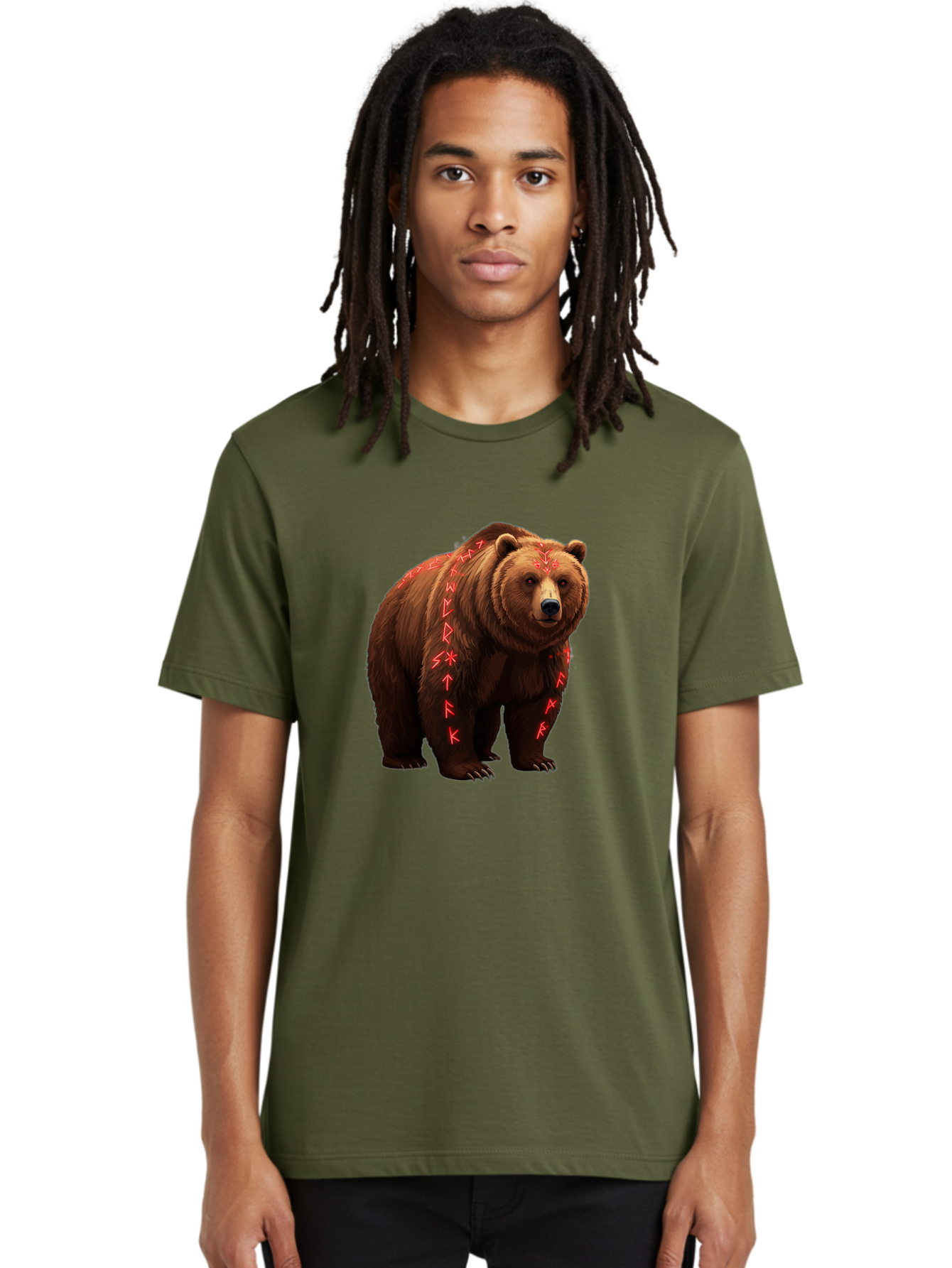 Bear-With-Runic-Symbols Men'S Graphic Tee, 100% Cotton, Comfortable Casual Summer Wear, Machine Washable, Vintage Camera, Old Camera, Antique Camera, Black Camera, Classic Photography, Photography Equipment, Nostalgic Device, Film Camera, Bae885