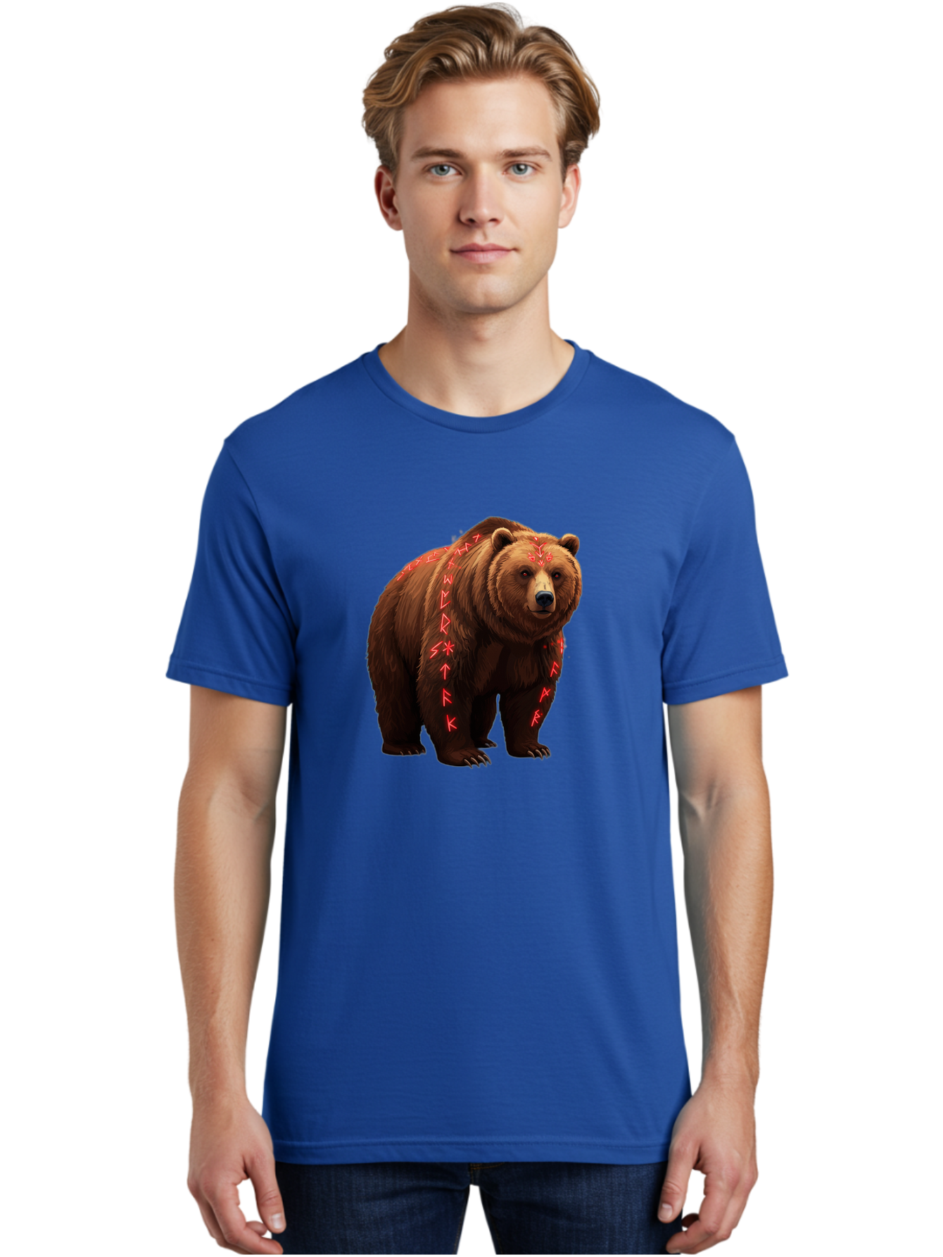 Bear-With-Runic-Symbols Men'S Graphic Tee, 100% Cotton, Comfortable Casual Summer Wear, Machine Washable, Vintage Camera, Old Camera, Antique Camera, Black Camera, Classic Photography, Photography Equipment, Nostalgic Device, Film Camera, Bae885