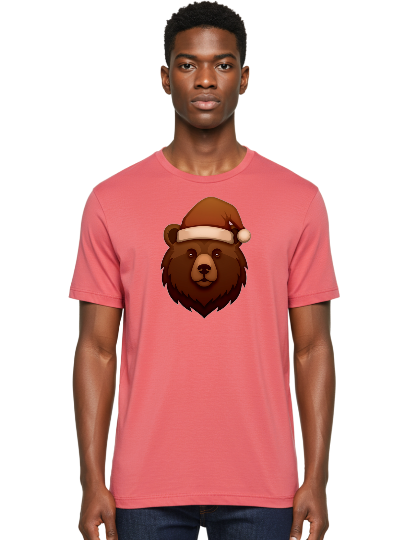 Bear-With-Santa-Hat Men'S Graphic Tee, 100% Cotton, Comfortable Casual Summer Wear, Machine Washable, Vintage Camera, Old Camera, Antique Camera, Black Camera, Classic Photography, Photography Equipment, Nostalgic Device, Film Camera, Camera Art Bae886