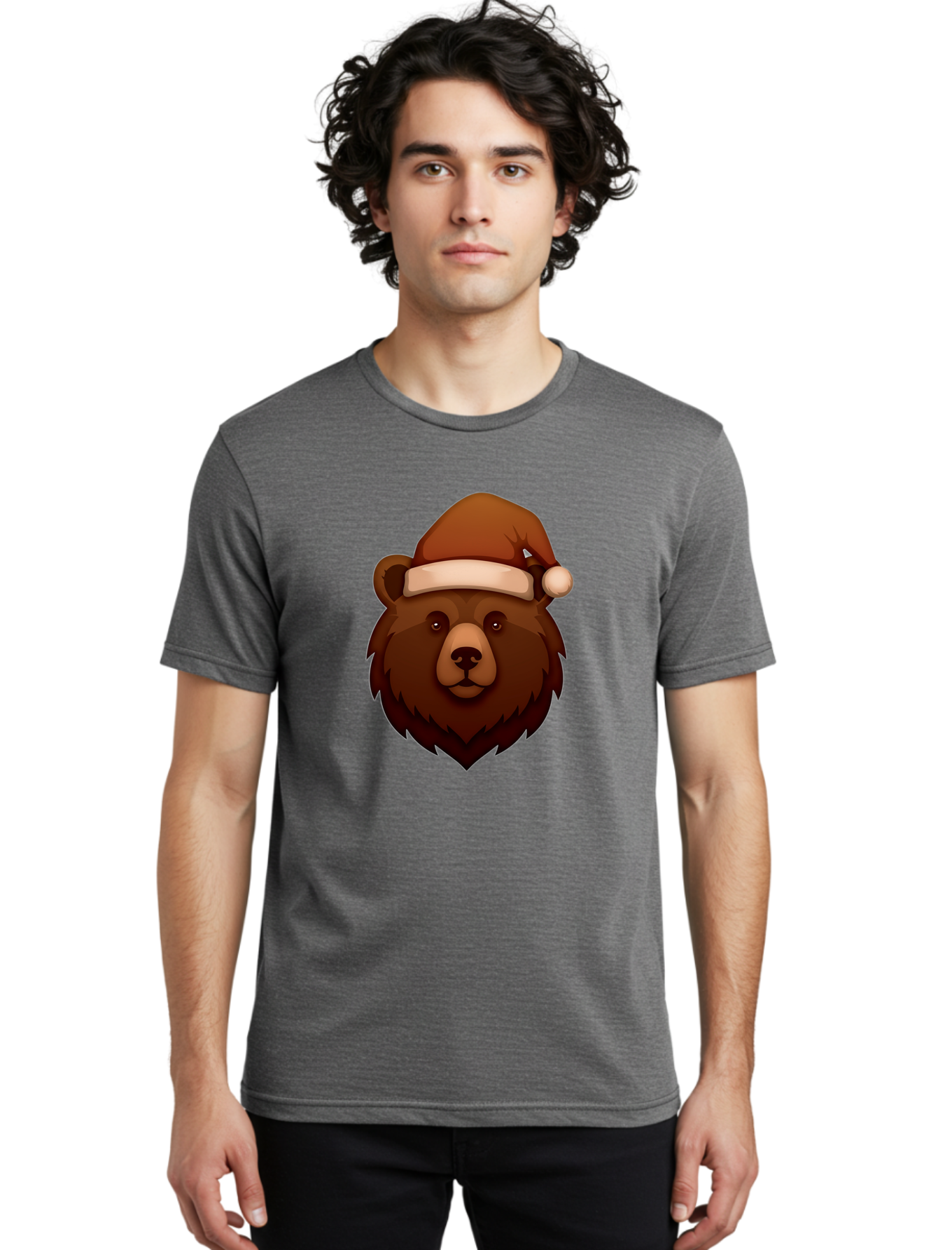 Bear-With-Santa-Hat Men'S Graphic Tee, 100% Cotton, Comfortable Casual Summer Wear, Machine Washable, Vintage Camera, Old Camera, Antique Camera, Black Camera, Classic Photography, Photography Equipment, Nostalgic Device, Film Camera, Camera Art Bae886