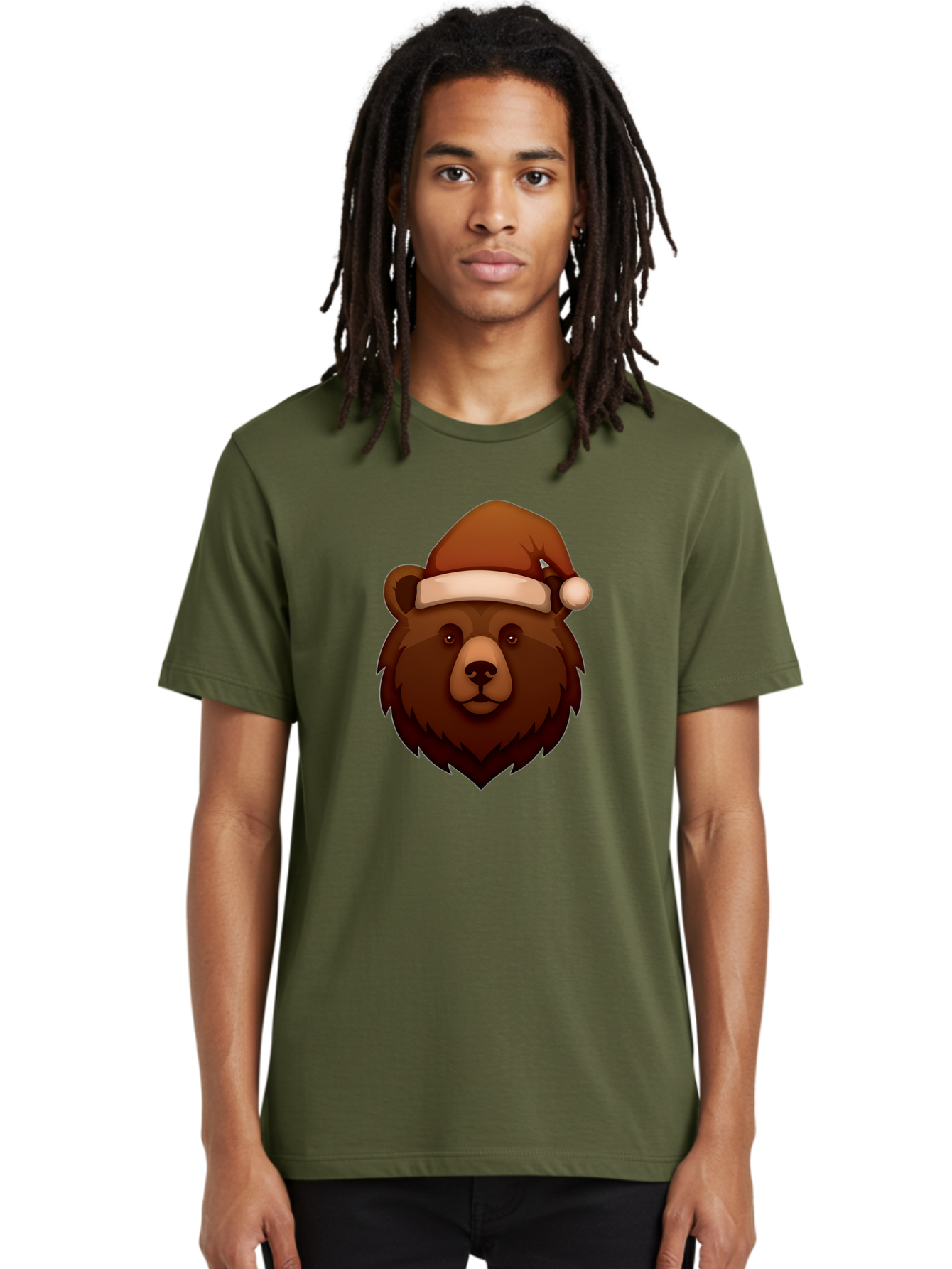 Bear-With-Santa-Hat Men'S Graphic Tee, 100% Cotton, Comfortable Casual Summer Wear, Machine Washable, Vintage Camera, Old Camera, Antique Camera, Black Camera, Classic Photography, Photography Equipment, Nostalgic Device, Film Camera, Camera Art Bae886
