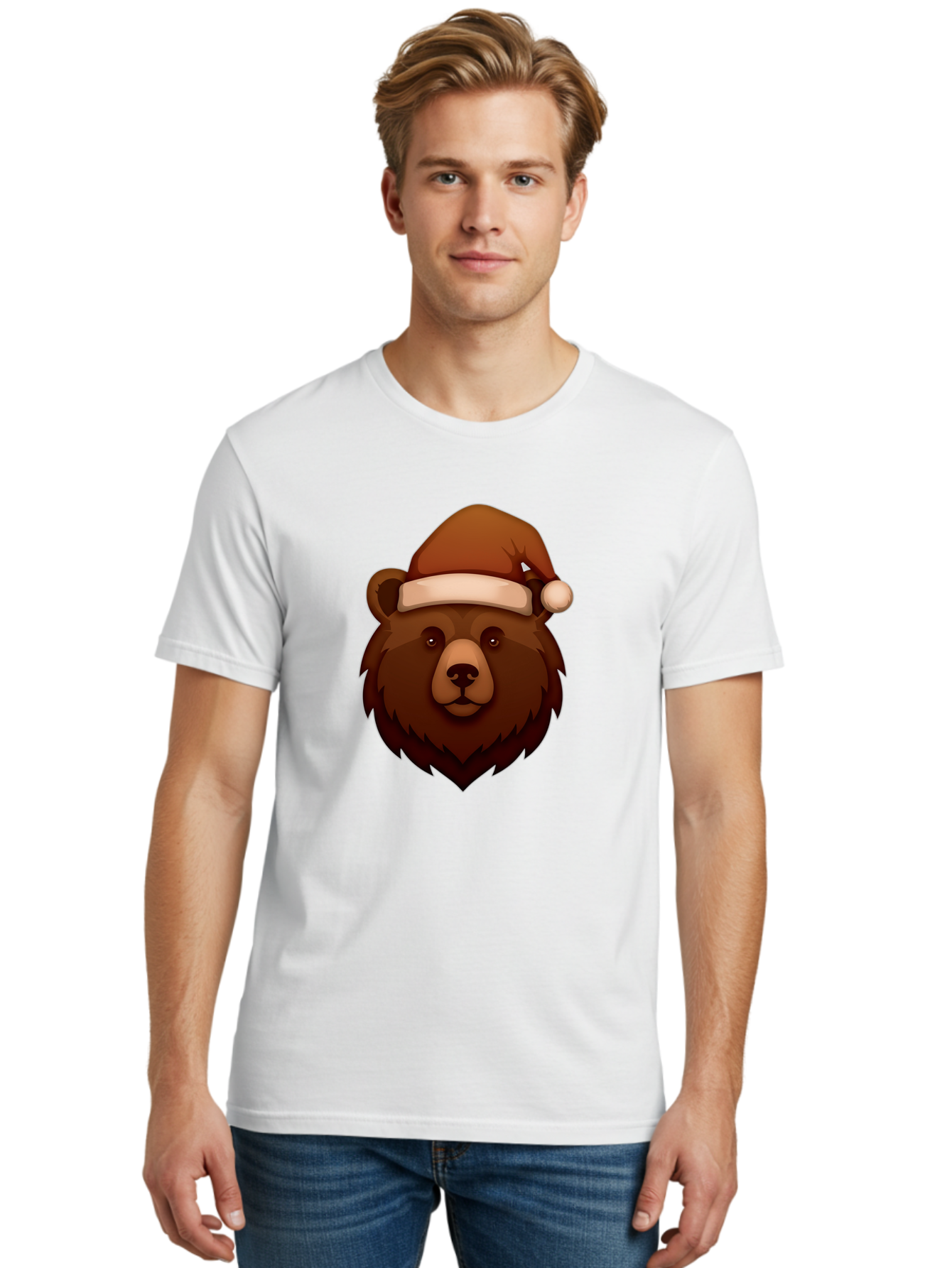 Bear-With-Santa-Hat Men'S Graphic Tee, 100% Cotton, Comfortable Casual Summer Wear, Machine Washable, Vintage Camera, Old Camera, Antique Camera, Black Camera, Classic Photography, Photography Equipment, Nostalgic Device, Film Camera, Camera Art Bae886