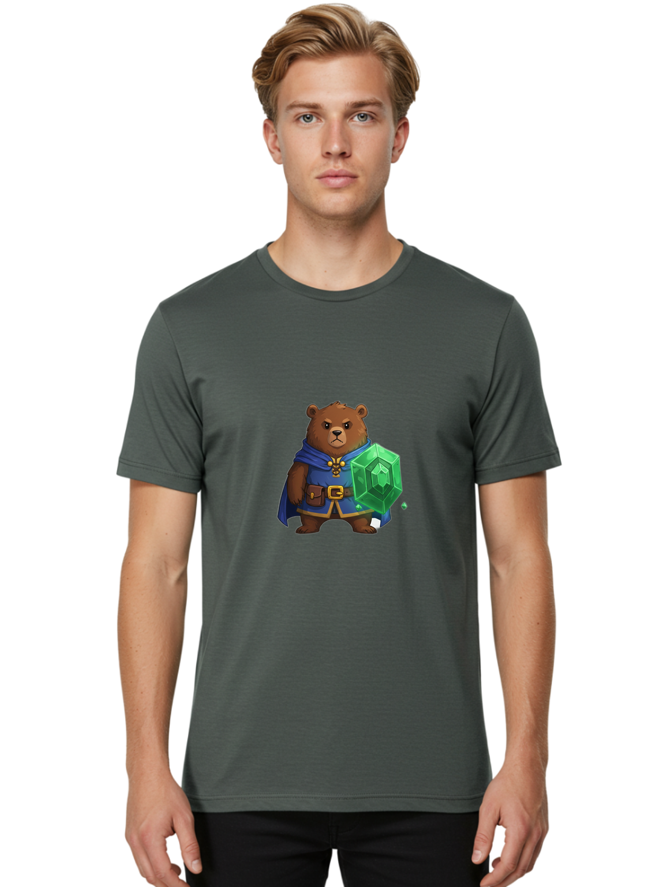 Bear-Wizard Men'S Graphic Tee, 100% Cotton, Comfortable Casual Summer Wear, Machine Washable, Vintage Camera, Old Camera, Antique Camera, Black Camera, Classic Photography, Photography Equipment, Nostalgic Device, Film Camera, Camera Art Bae887