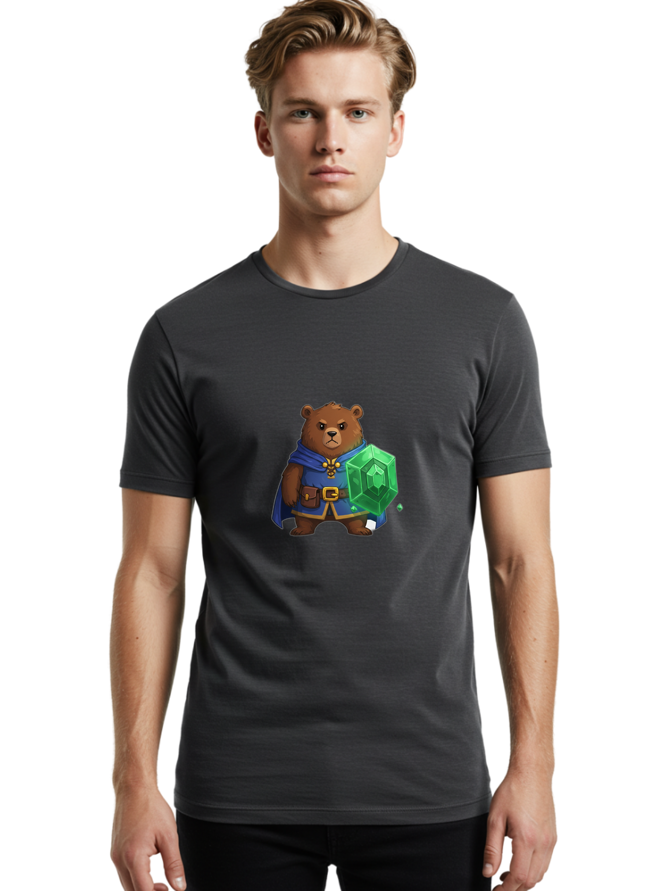 Bear-Wizard Men'S Graphic Tee, 100% Cotton, Comfortable Casual Summer Wear, Machine Washable, Vintage Camera, Old Camera, Antique Camera, Black Camera, Classic Photography, Photography Equipment, Nostalgic Device, Film Camera, Camera Art Bae887