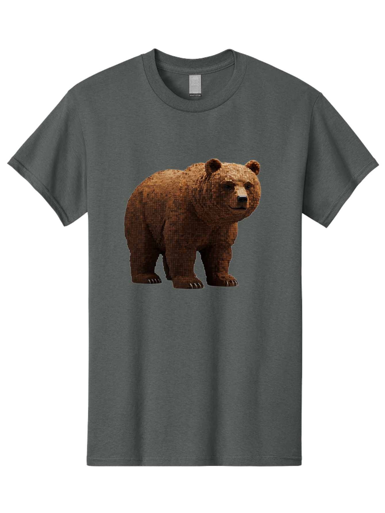 Bear Men'S Graphic Tee, 100% Cotton, Comfortable Casual Summer Wear, Machine Washable, Vintage Camera, Old Camera, Antique Camera, Black Camera, Classic Photography, Photography Equipment, Nostalgic Device, Film Camera, Camera Art Bae888