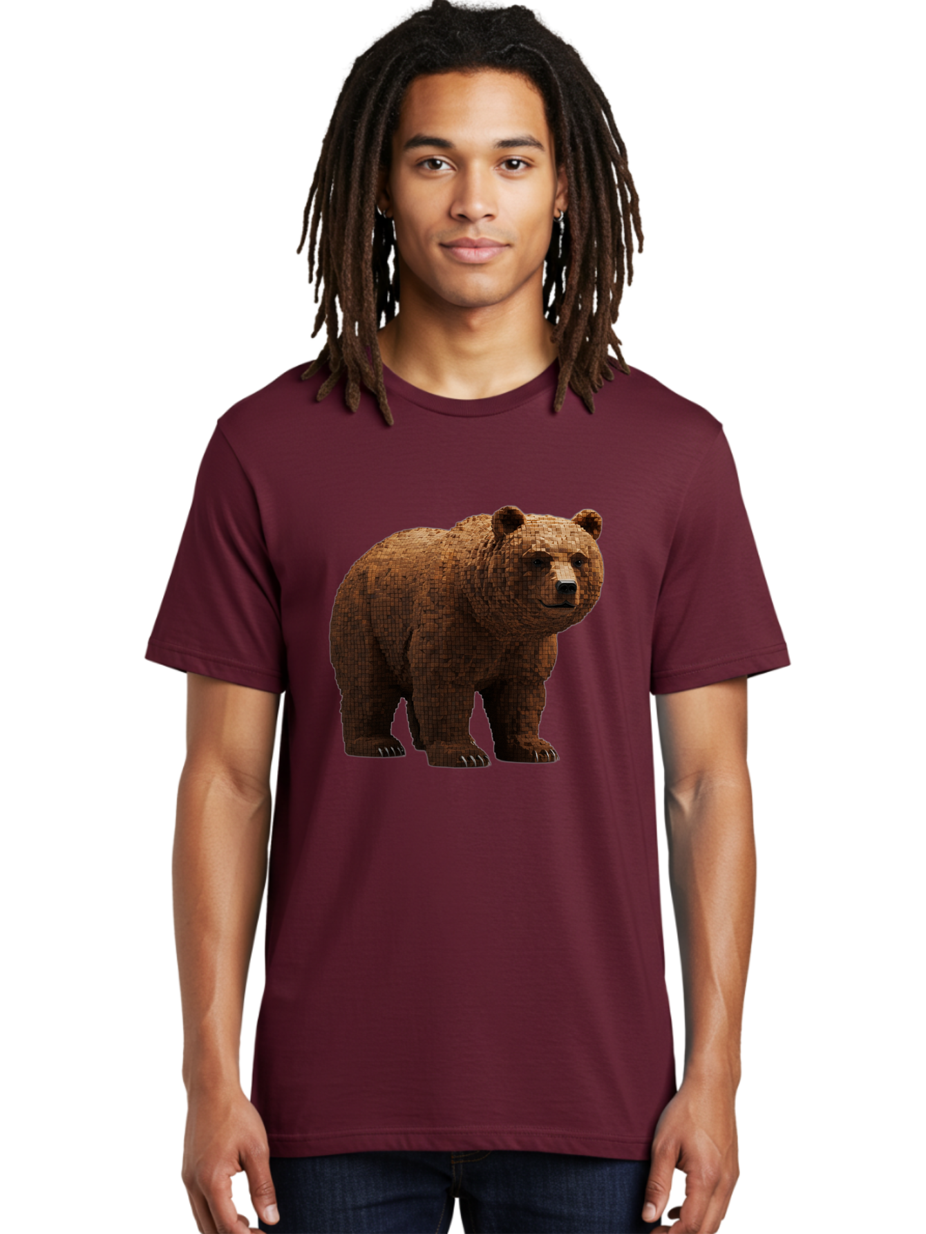 Bear Men'S Graphic Tee, 100% Cotton, Comfortable Casual Summer Wear, Machine Washable, Vintage Camera, Old Camera, Antique Camera, Black Camera, Classic Photography, Photography Equipment, Nostalgic Device, Film Camera, Camera Art Bae888