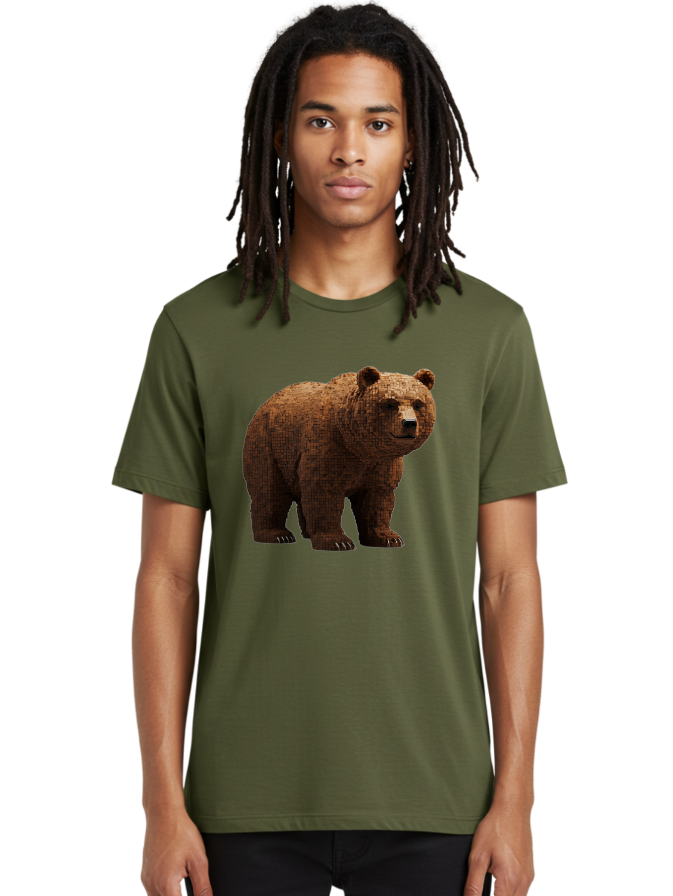 Bear Men'S Graphic Tee, 100% Cotton, Comfortable Casual Summer Wear, Machine Washable, Vintage Camera, Old Camera, Antique Camera, Black Camera, Classic Photography, Photography Equipment, Nostalgic Device, Film Camera, Camera Art Bae888