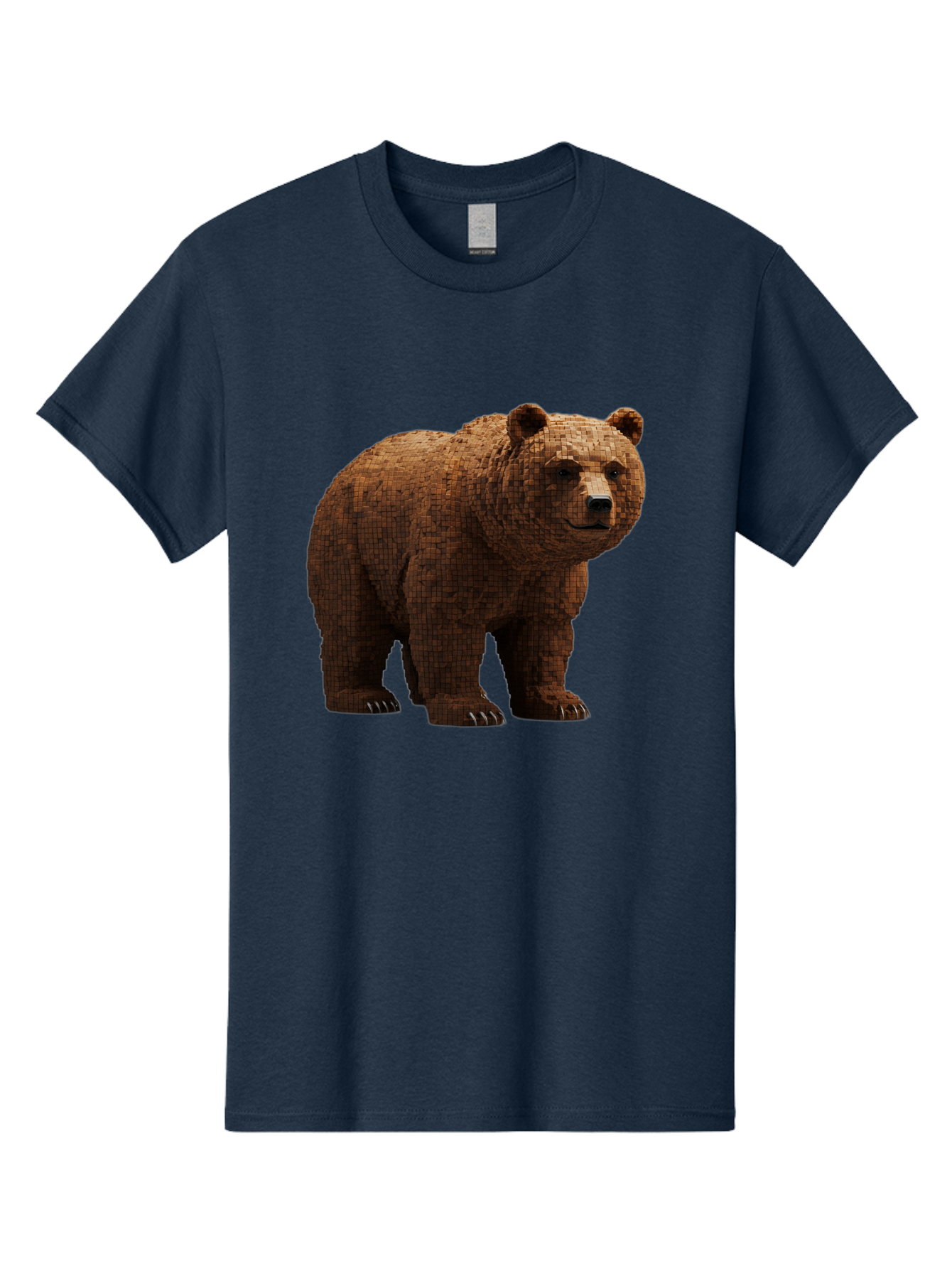 Bear Men'S Graphic Tee, 100% Cotton, Comfortable Casual Summer Wear, Machine Washable, Vintage Camera, Old Camera, Antique Camera, Black Camera, Classic Photography, Photography Equipment, Nostalgic Device, Film Camera, Camera Art Bae888