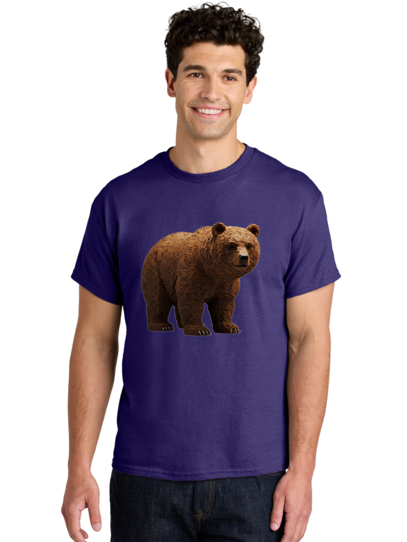 Bear Men'S Graphic Tee, 100% Cotton, Comfortable Casual Summer Wear, Machine Washable, Vintage Camera, Old Camera, Antique Camera, Black Camera, Classic Photography, Photography Equipment, Nostalgic Device, Film Camera, Camera Art Bae888