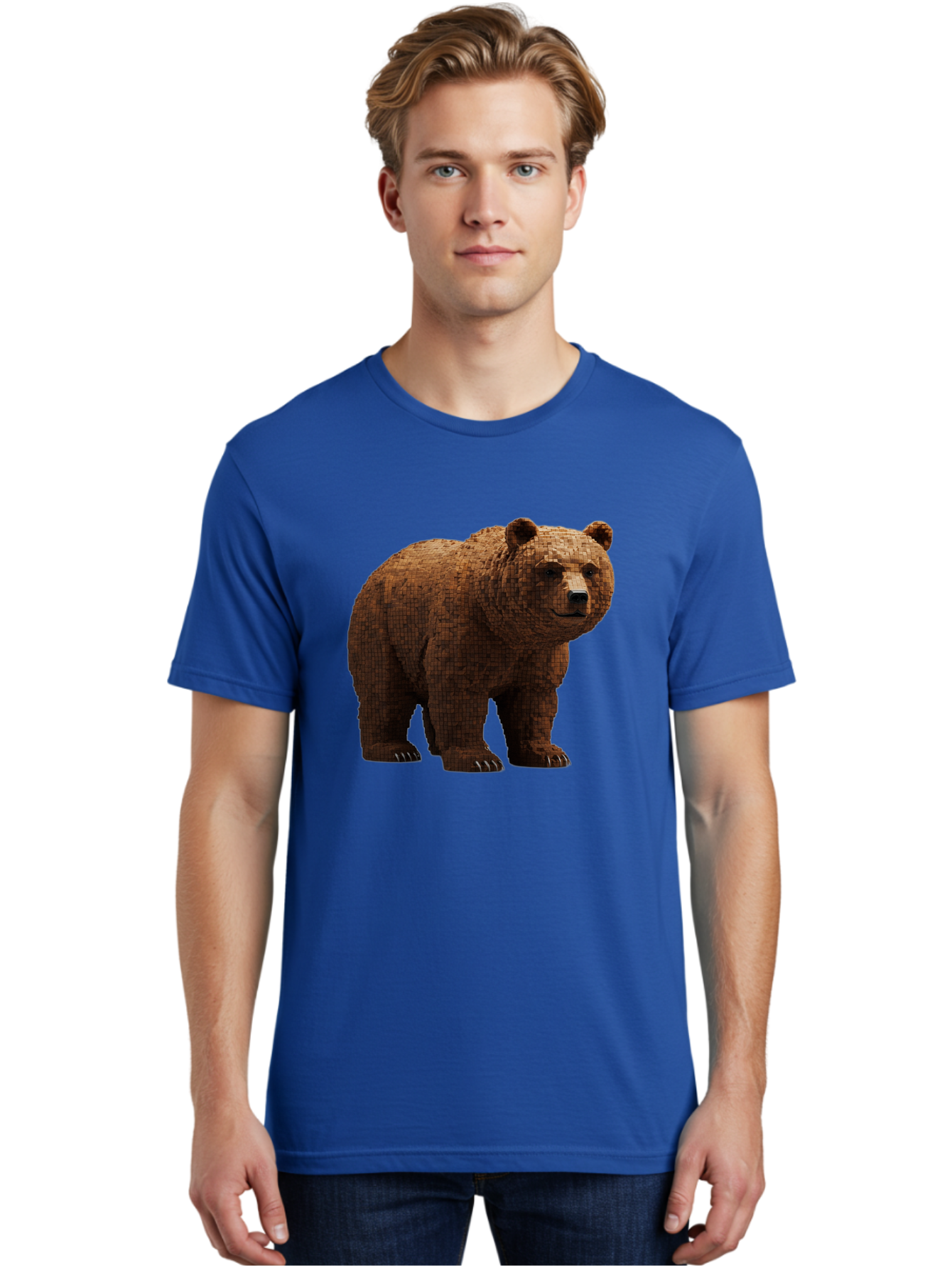 Bear Men'S Graphic Tee, 100% Cotton, Comfortable Casual Summer Wear, Machine Washable, Vintage Camera, Old Camera, Antique Camera, Black Camera, Classic Photography, Photography Equipment, Nostalgic Device, Film Camera, Camera Art Bae888