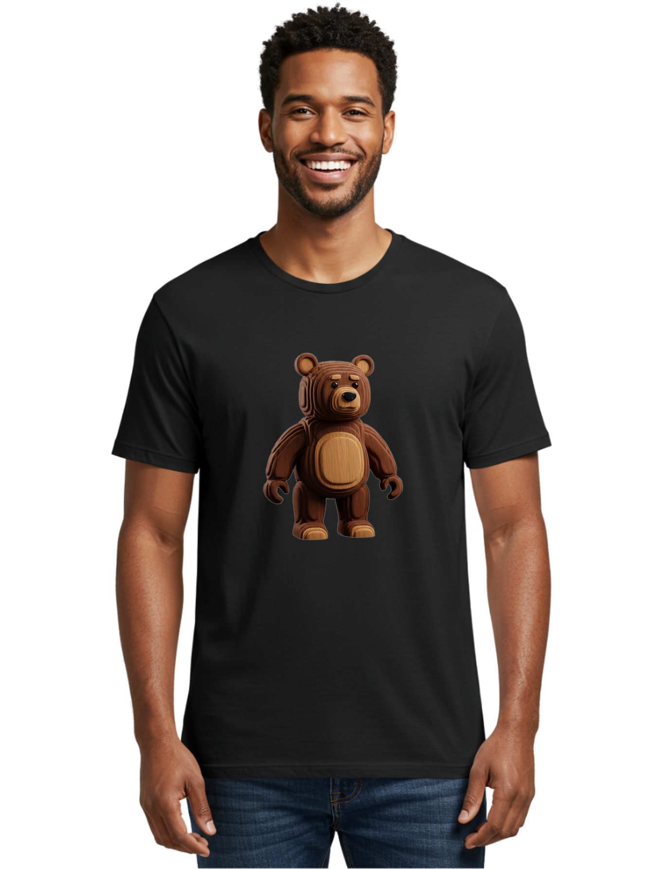 Bearbrick Men'S Graphic Tee, 100% Cotton, Comfortable Casual Summer Wear, Machine Washable, Vintage Camera, Old Camera, Antique Camera, Black Camera, Classic Photography, Photography Equipment, Nostalgic Device, Film Camera, Camera Art Bae890