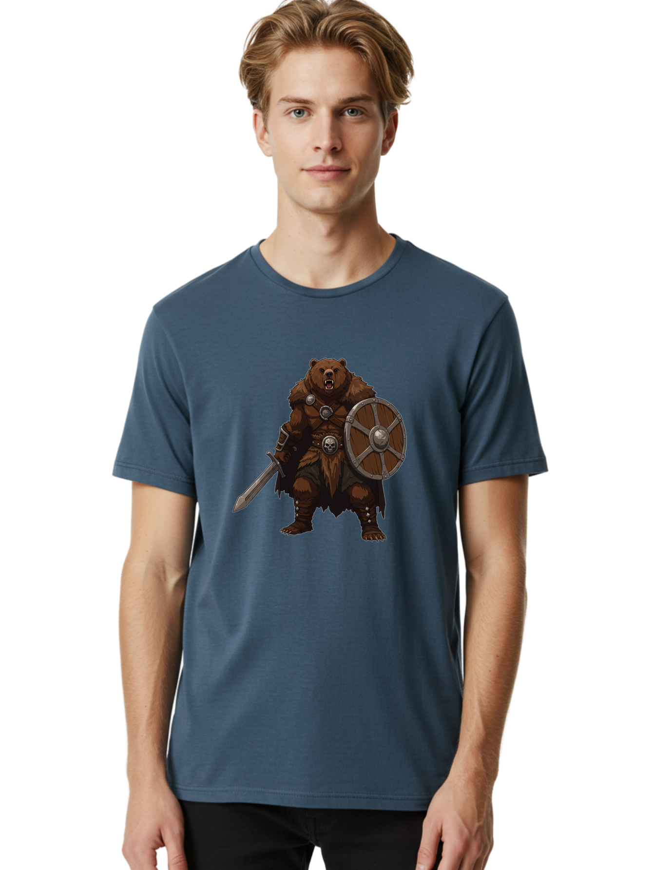 Berserker-Bear Men'S Graphic Tee, 100% Cotton, Comfortable Casual Summer Wear, Machine Washable, Vintage Camera, Old Camera, Antique Camera, Black Camera, Classic Photography, Photography Equipment, Nostalgic Device, Film Camera, Camera Art Bae891