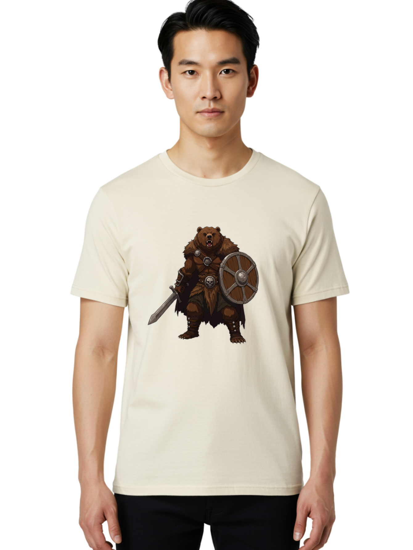 Berserker-Bear Men'S Graphic Tee, 100% Cotton, Comfortable Casual Summer Wear, Machine Washable, Vintage Camera, Old Camera, Antique Camera, Black Camera, Classic Photography, Photography Equipment, Nostalgic Device, Film Camera, Camera Art Bae891