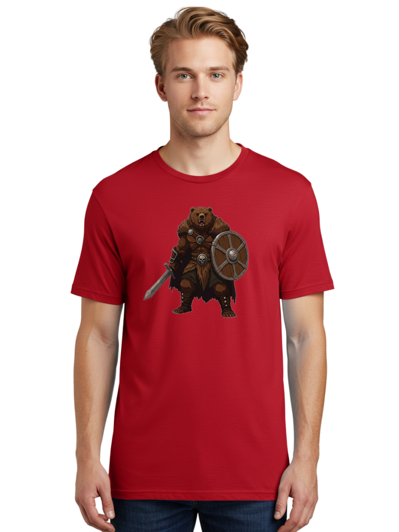 Berserker-Bear Men'S Graphic Tee, 100% Cotton, Comfortable Casual Summer Wear, Machine Washable, Vintage Camera, Old Camera, Antique Camera, Black Camera, Classic Photography, Photography Equipment, Nostalgic Device, Film Camera, Camera Art Bae891