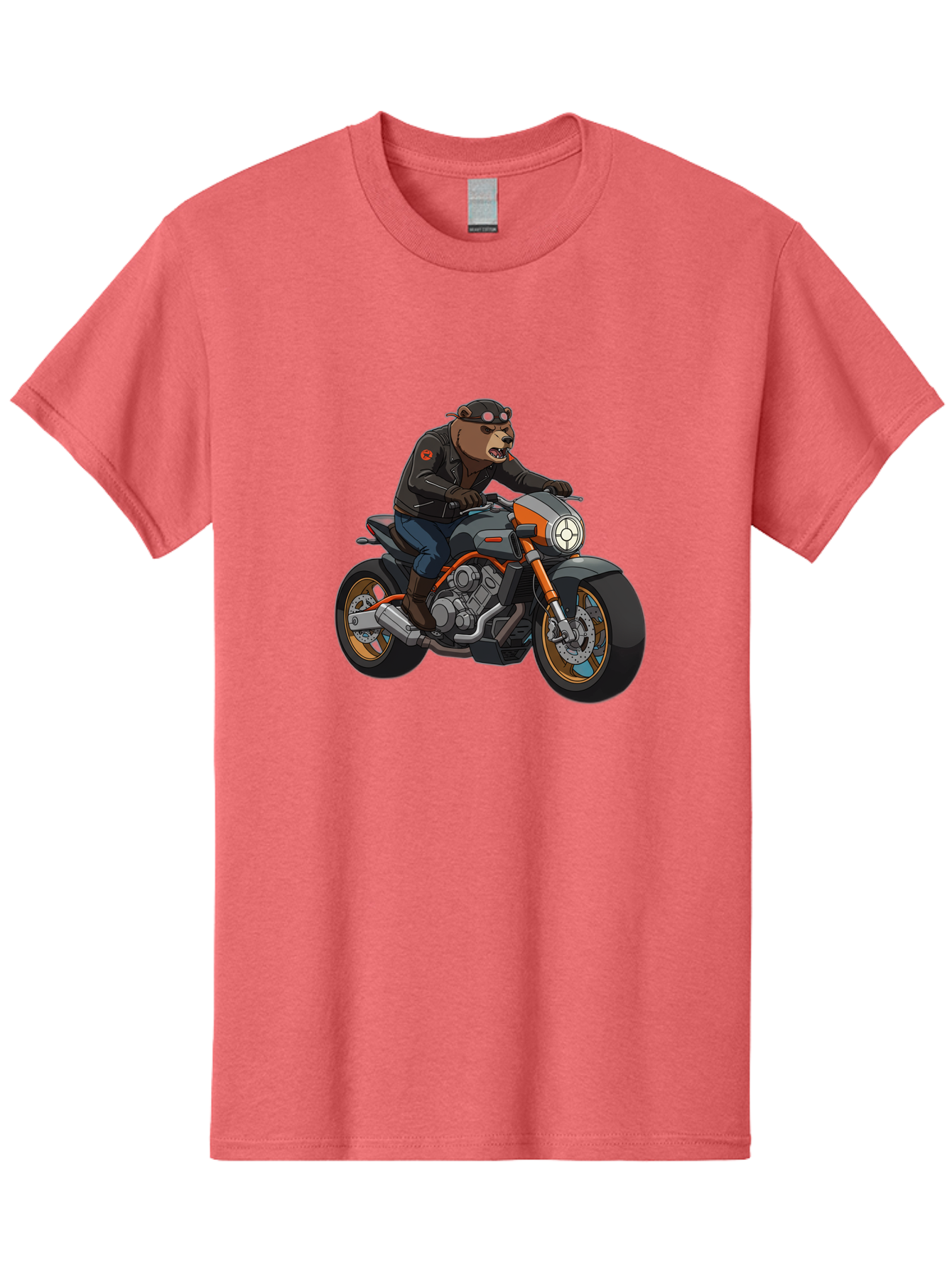 Biker-Bear-1 Men'S Graphic Tee, 100% Cotton, Comfortable Casual Summer Wear, Machine Washable, Vintage Camera, Old Camera, Antique Camera, Black Camera, Classic Photography, Photography Equipment, Nostalgic Device, Film Camera, Camera Art Bae892