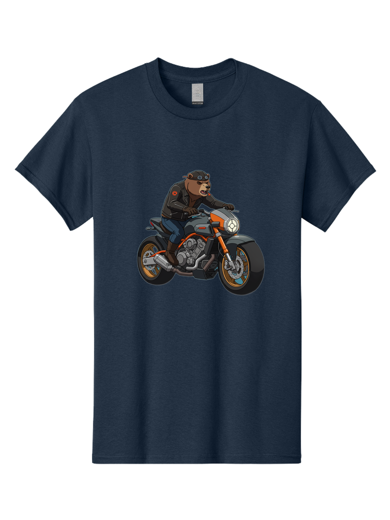 Biker-Bear-1 Men'S Graphic Tee, 100% Cotton, Comfortable Casual Summer Wear, Machine Washable, Vintage Camera, Old Camera, Antique Camera, Black Camera, Classic Photography, Photography Equipment, Nostalgic Device, Film Camera, Camera Art Bae892