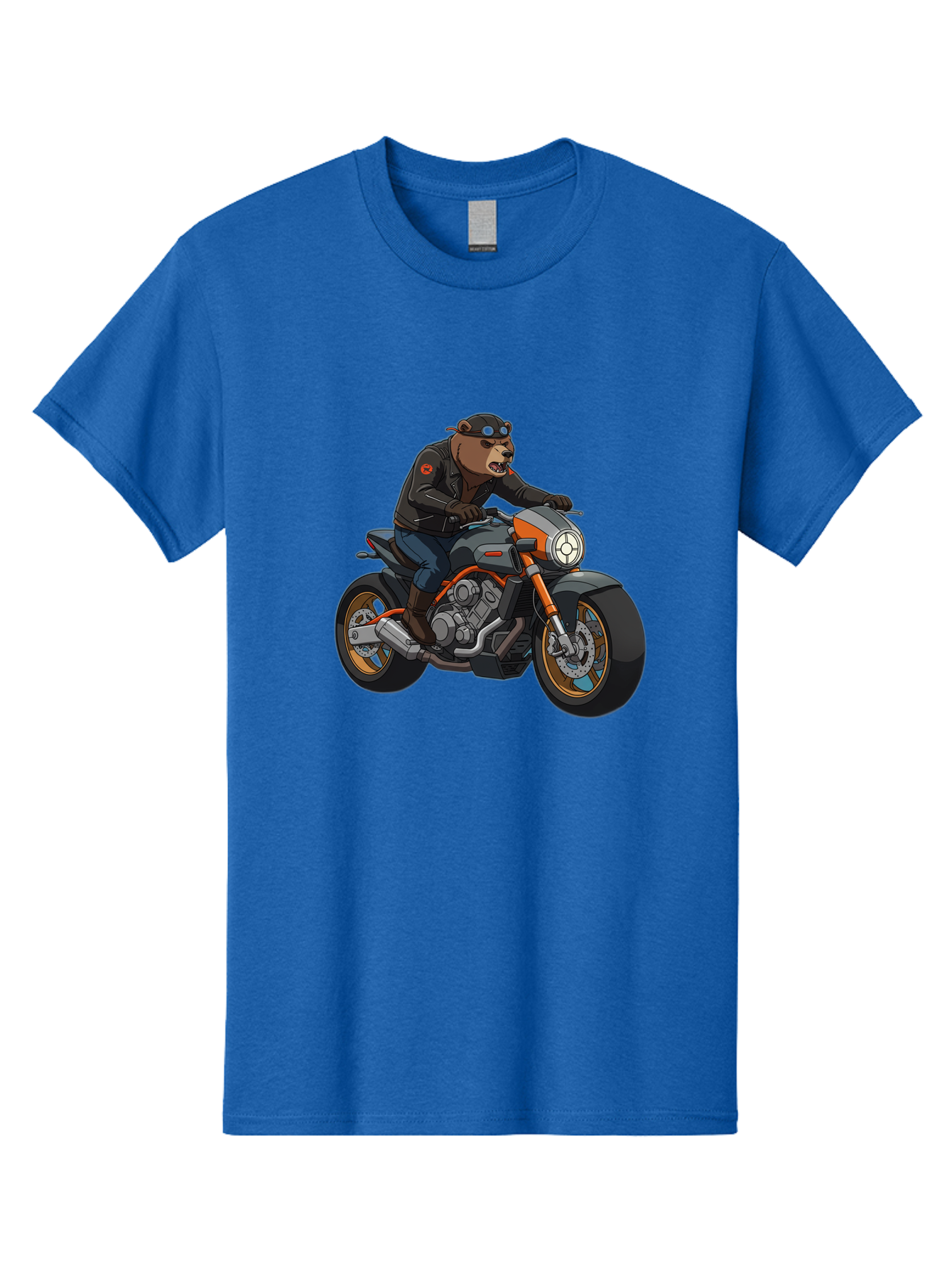 Biker-Bear-1 Men'S Graphic Tee, 100% Cotton, Comfortable Casual Summer Wear, Machine Washable, Vintage Camera, Old Camera, Antique Camera, Black Camera, Classic Photography, Photography Equipment, Nostalgic Device, Film Camera, Camera Art Bae892