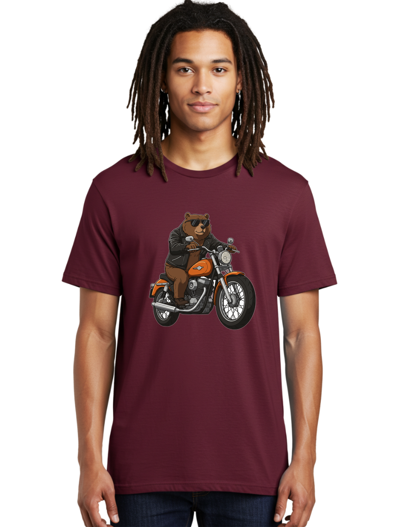 Biker-Bear Men'S Graphic Tee, 100% Cotton, Comfortable Casual Summer Wear, Machine Washable, Vintage Camera, Old Camera, Antique Camera, Black Camera, Classic Photography, Photography Equipment, Nostalgic Device, Film Camera, Camera Art Bae893