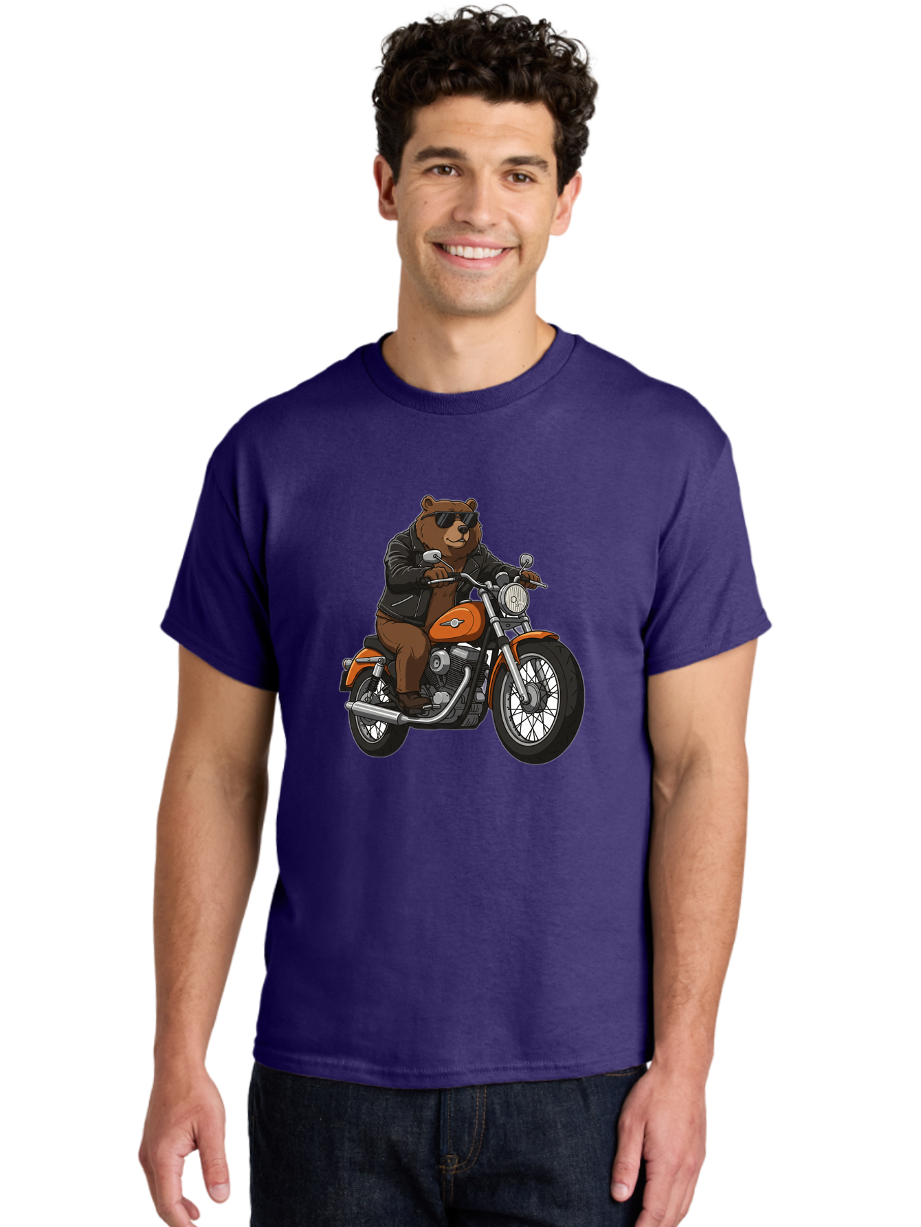 Biker-Bear Men'S Graphic Tee, 100% Cotton, Comfortable Casual Summer Wear, Machine Washable, Vintage Camera, Old Camera, Antique Camera, Black Camera, Classic Photography, Photography Equipment, Nostalgic Device, Film Camera, Camera Art Bae893
