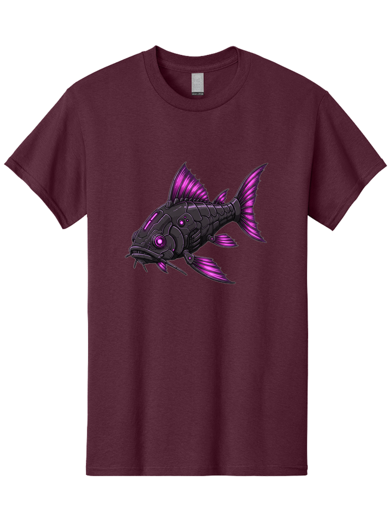 Black-Fish-With-Purple-Fins Men'S Graphic Tee, 100% Cotton, Comfortable Casual Summer Wear, Machine Washable, Vintage Camera, Old Camera, Antique Camera, Black Camera, Classic Photography, Photography Equipment, Nostalgic Device, Film Camera, Bae896