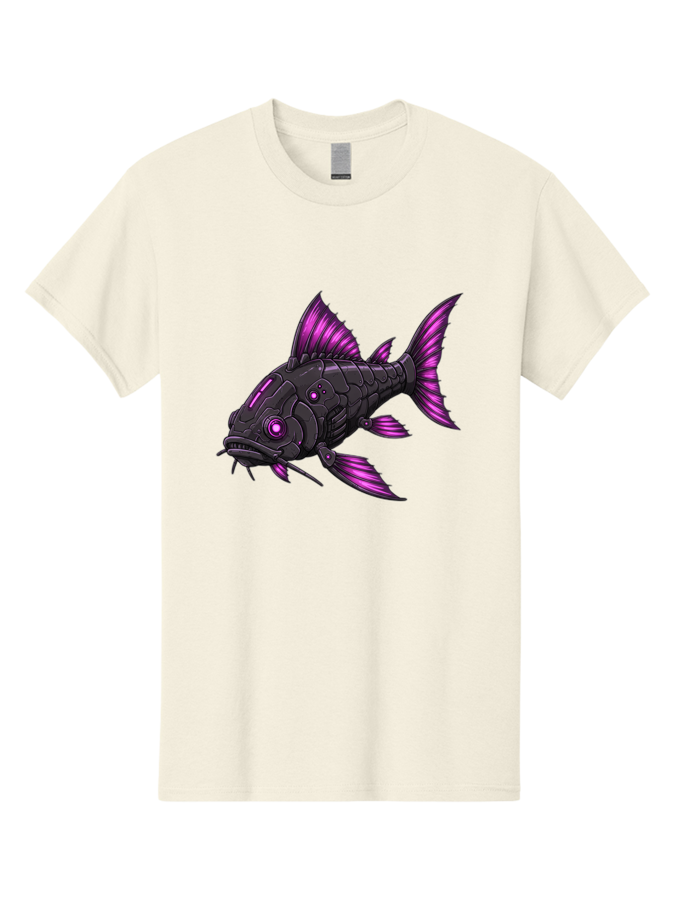 Black-Fish-With-Purple-Fins Men'S Graphic Tee, 100% Cotton, Comfortable Casual Summer Wear, Machine Washable, Vintage Camera, Old Camera, Antique Camera, Black Camera, Classic Photography, Photography Equipment, Nostalgic Device, Film Camera, Bae896