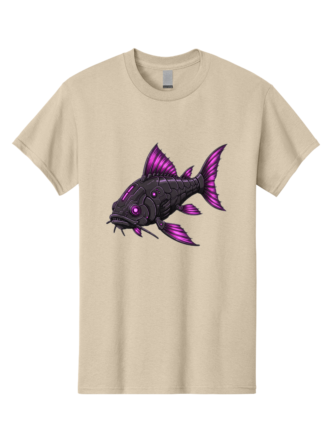 Black-Fish-With-Purple-Fins Men'S Graphic Tee, 100% Cotton, Comfortable Casual Summer Wear, Machine Washable, Vintage Camera, Old Camera, Antique Camera, Black Camera, Classic Photography, Photography Equipment, Nostalgic Device, Film Camera, Bae896