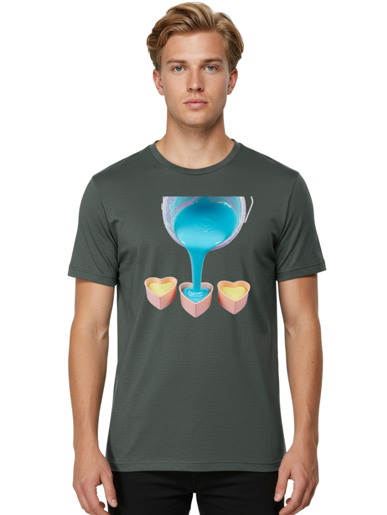 Blue-Slime-Pouring Men'S Graphic Tee, 100% Cotton, Comfortable Casual Summer Wear, Machine Washable, Vintage Camera, Old Camera, Antique Camera, Black Camera, Classic Photography, Photography Equipment, Nostalgic Device, Film Camera, Camera Art Bae897