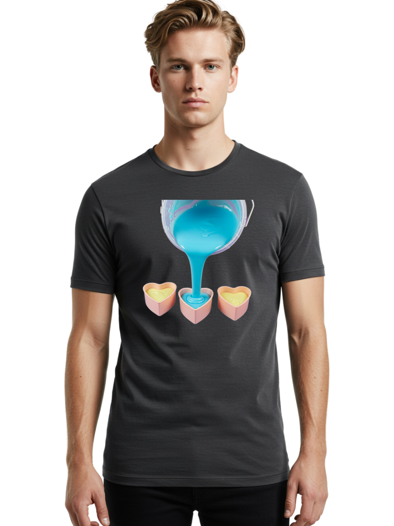 Blue-Slime-Pouring Men'S Graphic Tee, 100% Cotton, Comfortable Casual Summer Wear, Machine Washable, Vintage Camera, Old Camera, Antique Camera, Black Camera, Classic Photography, Photography Equipment, Nostalgic Device, Film Camera, Camera Art Bae897