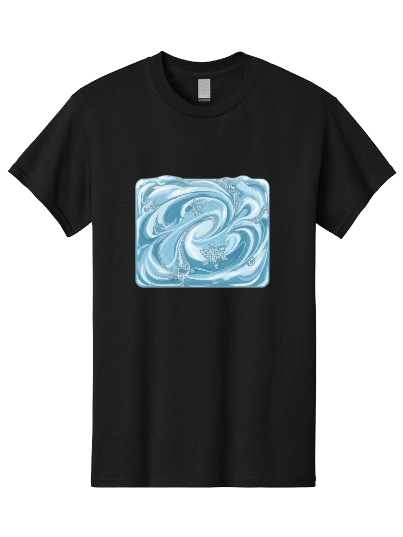 Blue-Swirl-Snowflakes Men'S Graphic Tee, 100% Cotton, Comfortable Casual Summer Wear, Machine Washable, Vintage Camera, Old Camera, Antique Camera, Black Camera, Classic Photography, Photography Equipment, Nostalgic Device, Film Camera, Camera Art Bae898