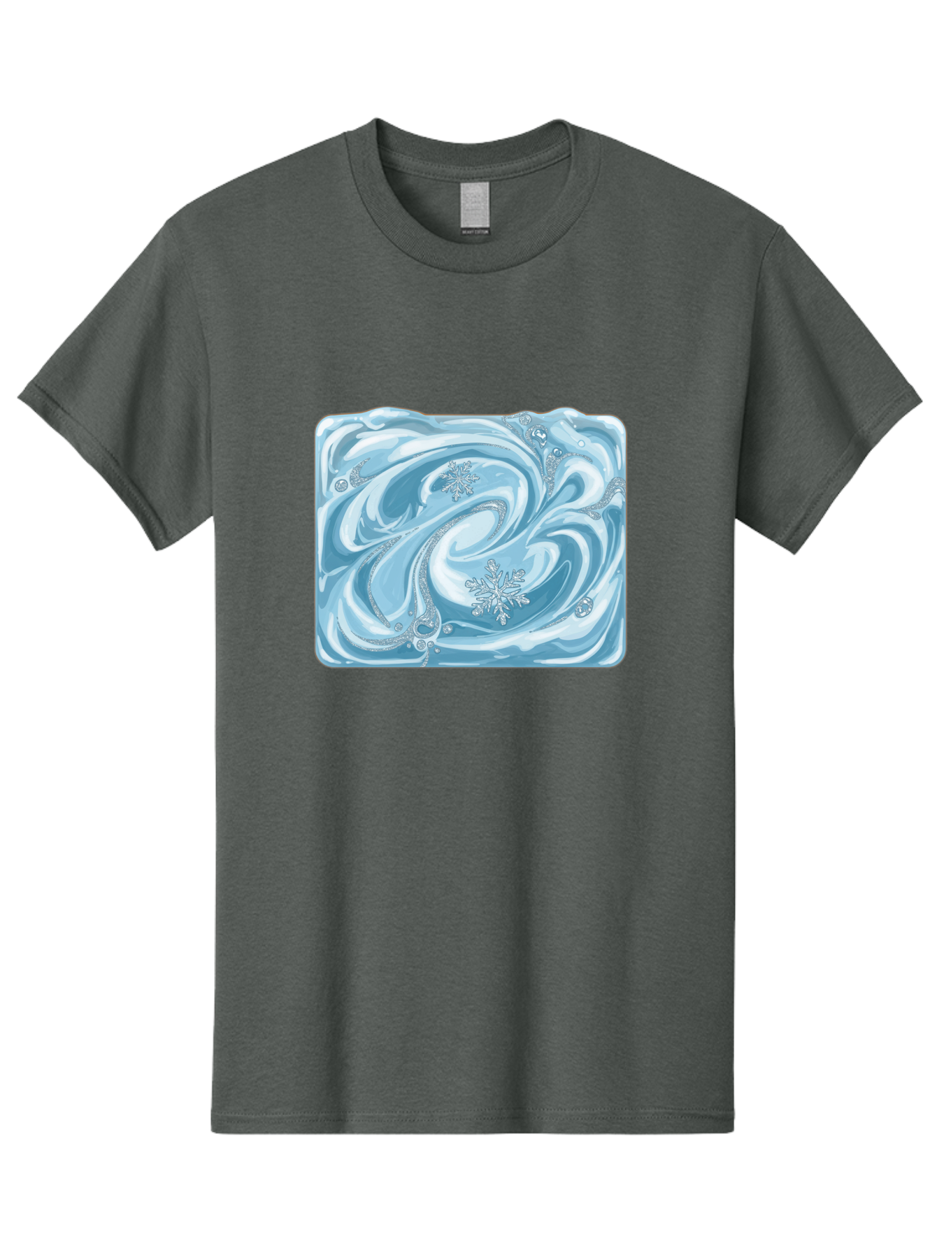 Blue-Swirl-Snowflakes Men'S Graphic Tee, 100% Cotton, Comfortable Casual Summer Wear, Machine Washable, Vintage Camera, Old Camera, Antique Camera, Black Camera, Classic Photography, Photography Equipment, Nostalgic Device, Film Camera, Camera Art Bae898