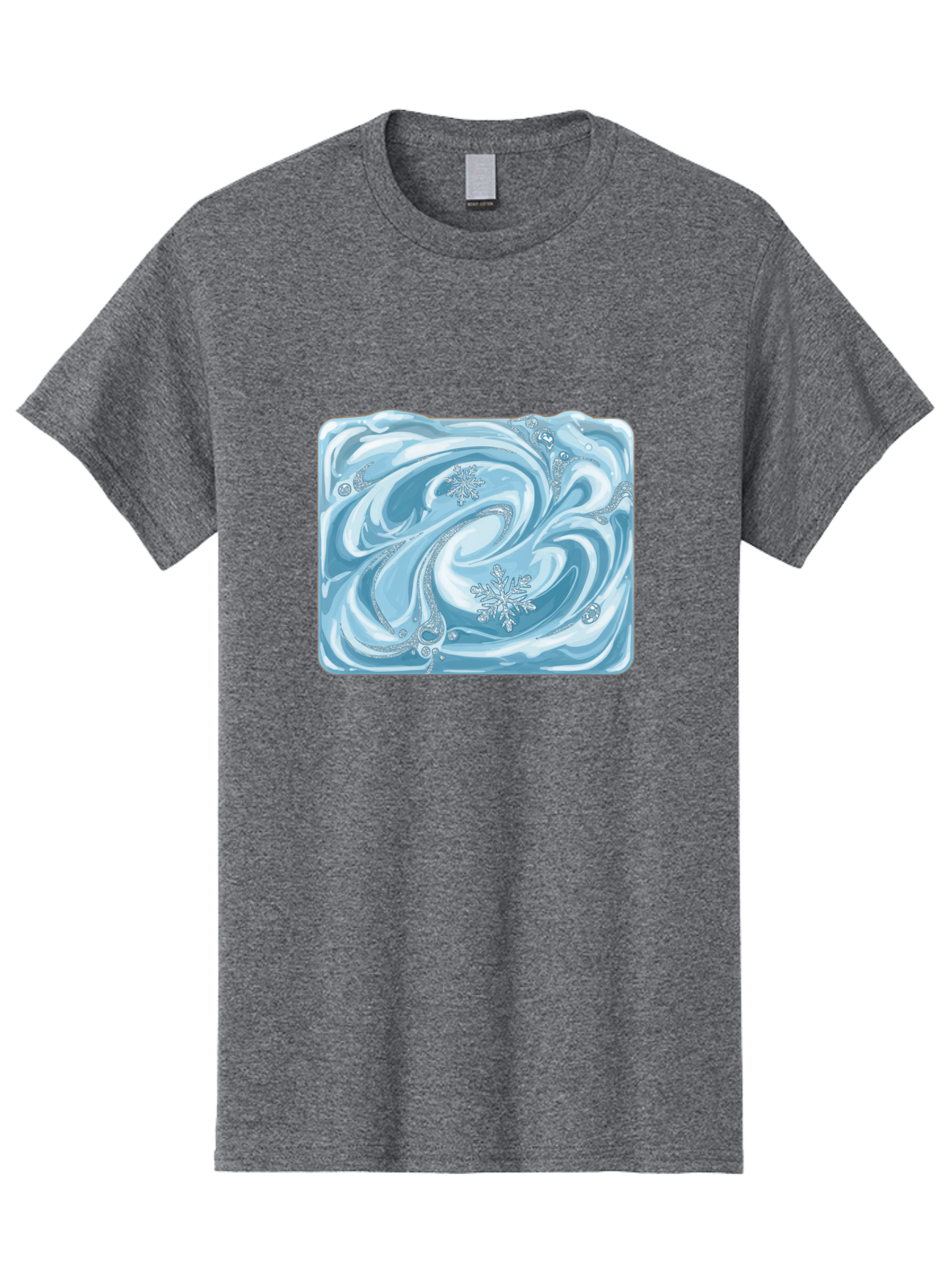 Blue-Swirl-Snowflakes Men'S Graphic Tee, 100% Cotton, Comfortable Casual Summer Wear, Machine Washable, Vintage Camera, Old Camera, Antique Camera, Black Camera, Classic Photography, Photography Equipment, Nostalgic Device, Film Camera, Camera Art Bae898