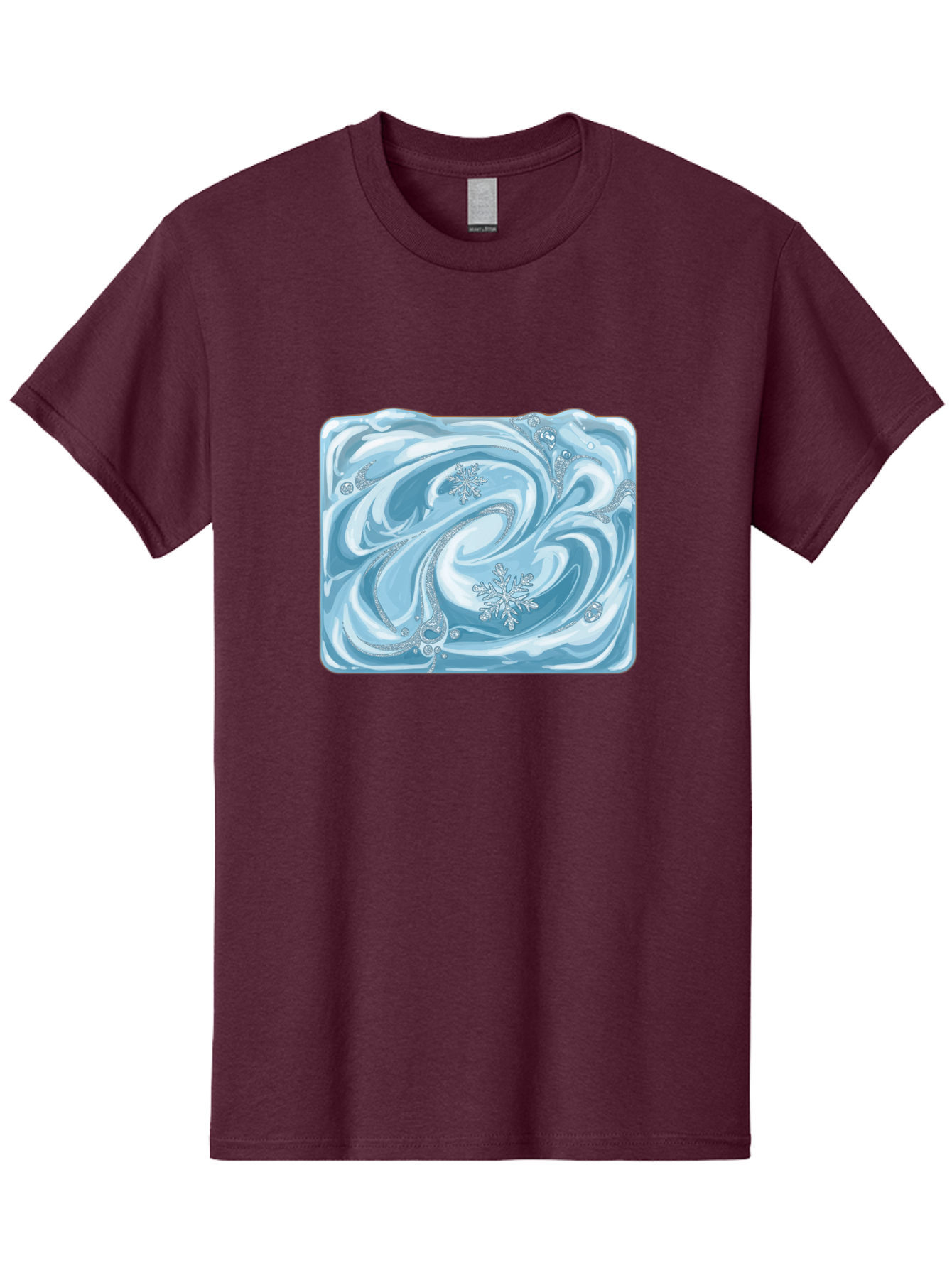 Blue-Swirl-Snowflakes Men'S Graphic Tee, 100% Cotton, Comfortable Casual Summer Wear, Machine Washable, Vintage Camera, Old Camera, Antique Camera, Black Camera, Classic Photography, Photography Equipment, Nostalgic Device, Film Camera, Camera Art Bae898
