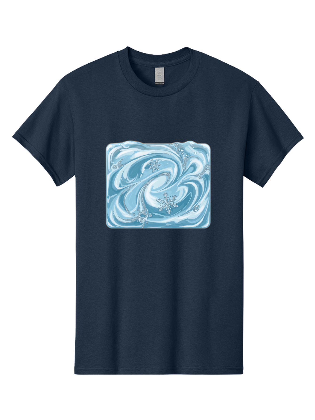 Blue-Swirl-Snowflakes Men'S Graphic Tee, 100% Cotton, Comfortable Casual Summer Wear, Machine Washable, Vintage Camera, Old Camera, Antique Camera, Black Camera, Classic Photography, Photography Equipment, Nostalgic Device, Film Camera, Camera Art Bae898