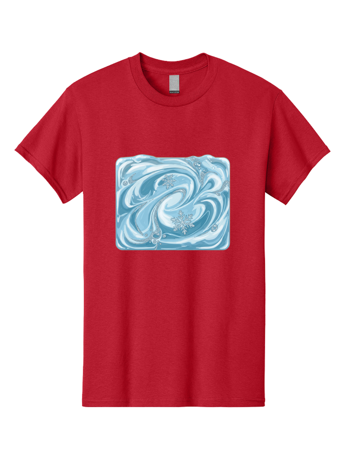Blue-Swirl-Snowflakes Men'S Graphic Tee, 100% Cotton, Comfortable Casual Summer Wear, Machine Washable, Vintage Camera, Old Camera, Antique Camera, Black Camera, Classic Photography, Photography Equipment, Nostalgic Device, Film Camera, Camera Art Bae898