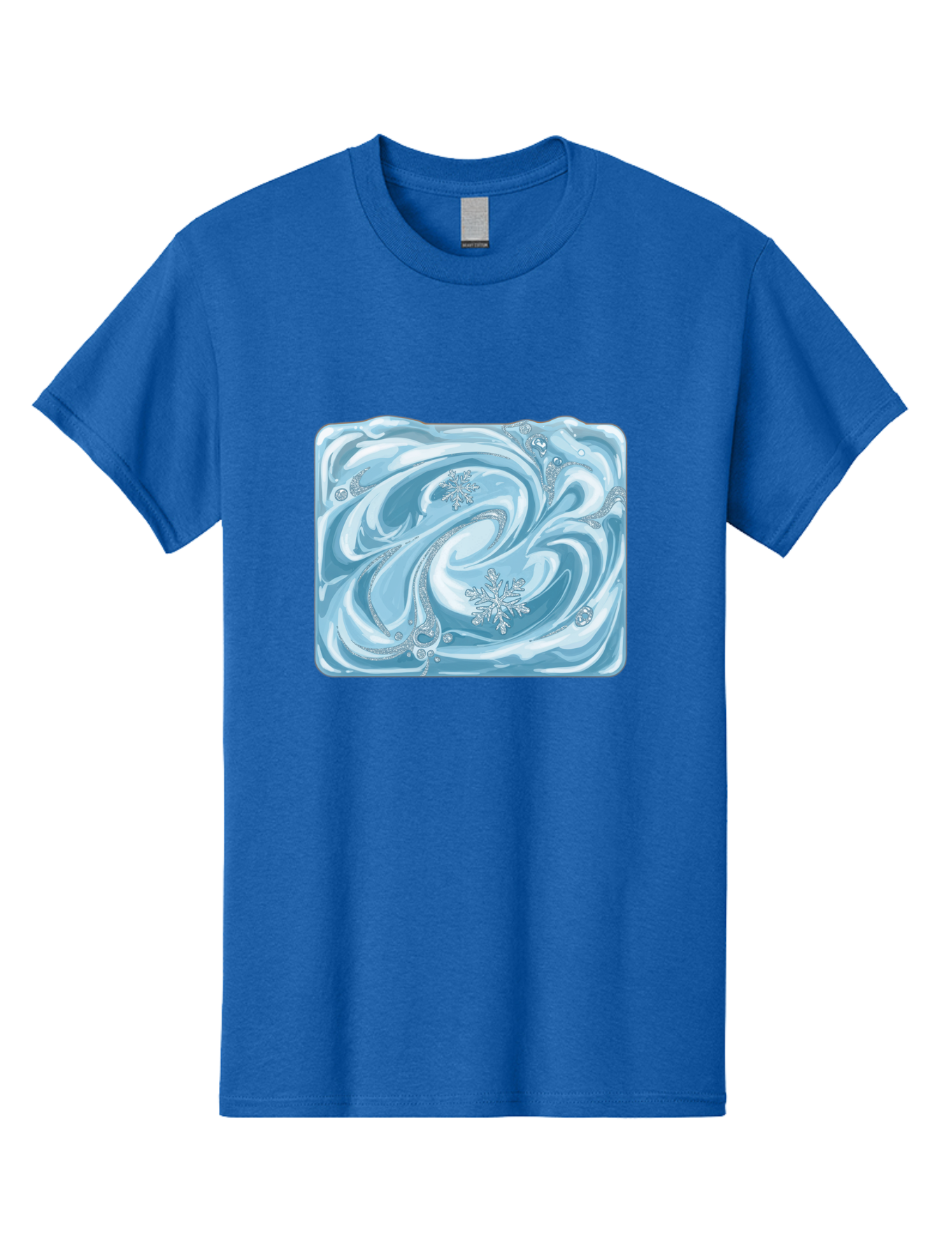 Blue-Swirl-Snowflakes Men'S Graphic Tee, 100% Cotton, Comfortable Casual Summer Wear, Machine Washable, Vintage Camera, Old Camera, Antique Camera, Black Camera, Classic Photography, Photography Equipment, Nostalgic Device, Film Camera, Camera Art Bae898