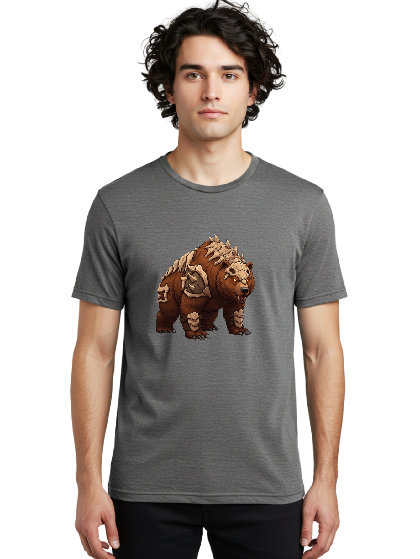 Bone-Bear Men'S Graphic Tee, 100% Cotton, Comfortable Casual Summer Wear, Machine Washable, Vintage Camera, Old Camera, Antique Camera, Black Camera, Classic Photography, Photography Equipment, Nostalgic Device, Film Camera, Camera Art Bae900