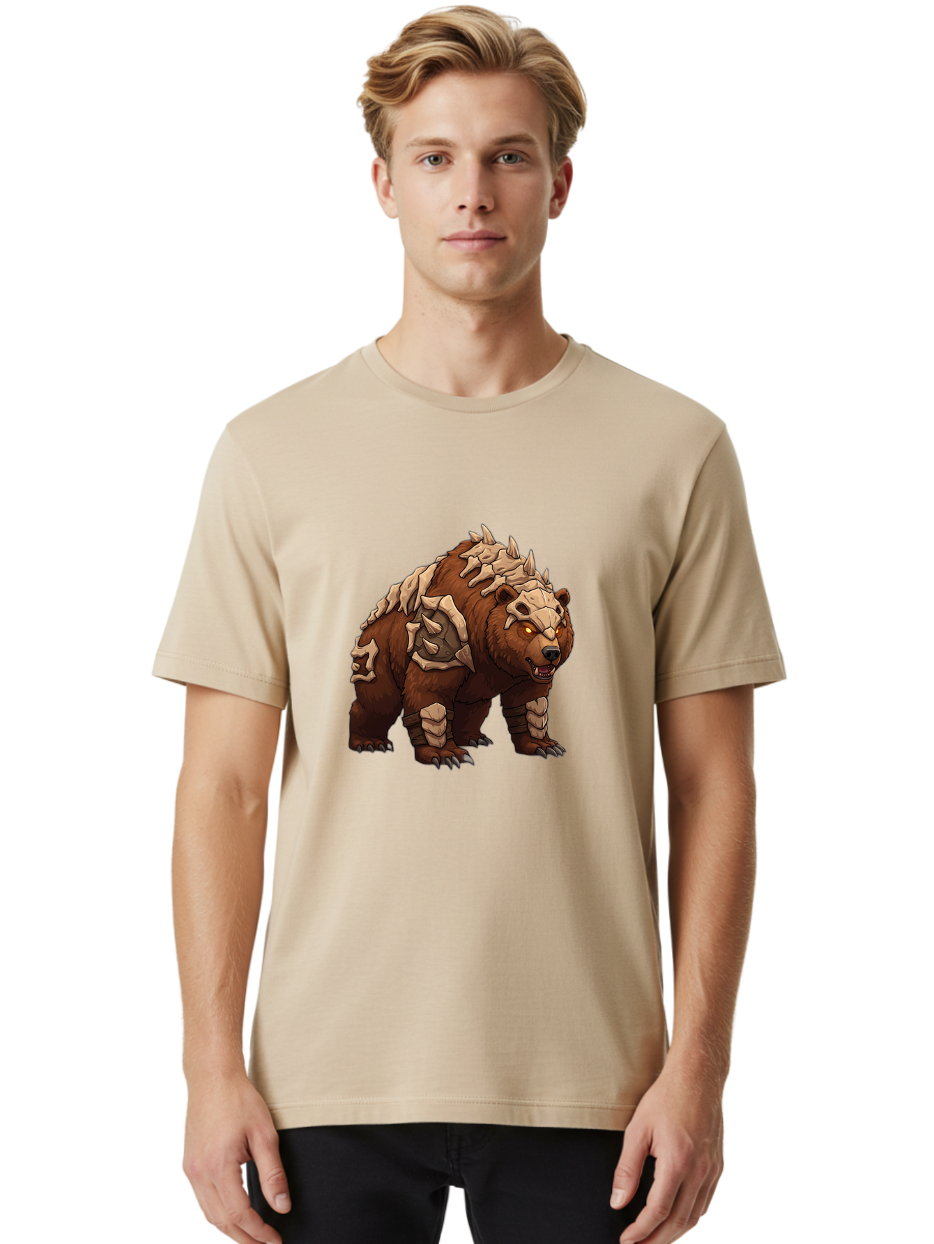 Bone-Bear Men'S Graphic Tee, 100% Cotton, Comfortable Casual Summer Wear, Machine Washable, Vintage Camera, Old Camera, Antique Camera, Black Camera, Classic Photography, Photography Equipment, Nostalgic Device, Film Camera, Camera Art Bae900