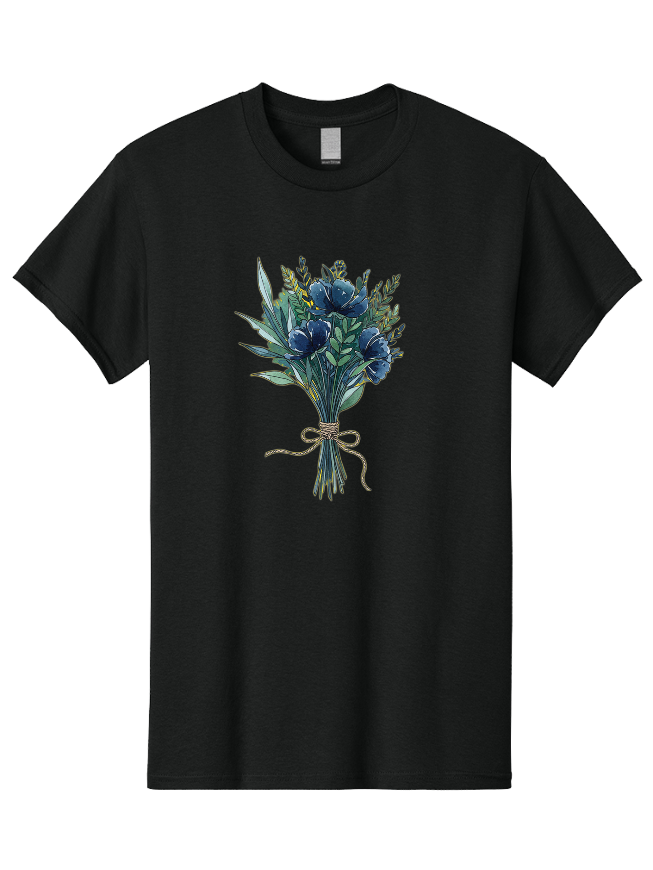 Bouquet-Of-Blue-Flowers Men'S Graphic Tee, 100% Cotton, Comfortable Casual Summer Wear, Machine Washable, Vintage Camera, Old Camera, Antique Camera, Black Camera, Classic Photography, Photography Equipment, Nostalgic Device, Film Camera, Bae901